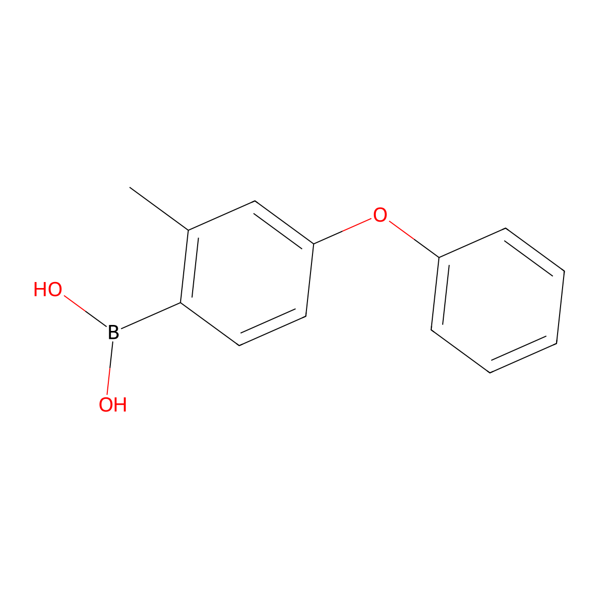 (2-Methyl-4-phenoxyphenyl)boronic acid molecular structure, CAS 1449001-34-6