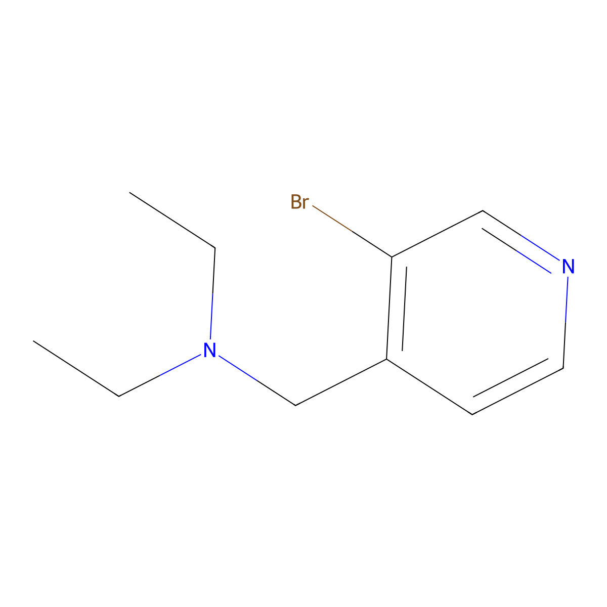 [(3-Bromopyridin-4-yl)methyl]diethylamine molecular structure, CAS 1449008-01-8