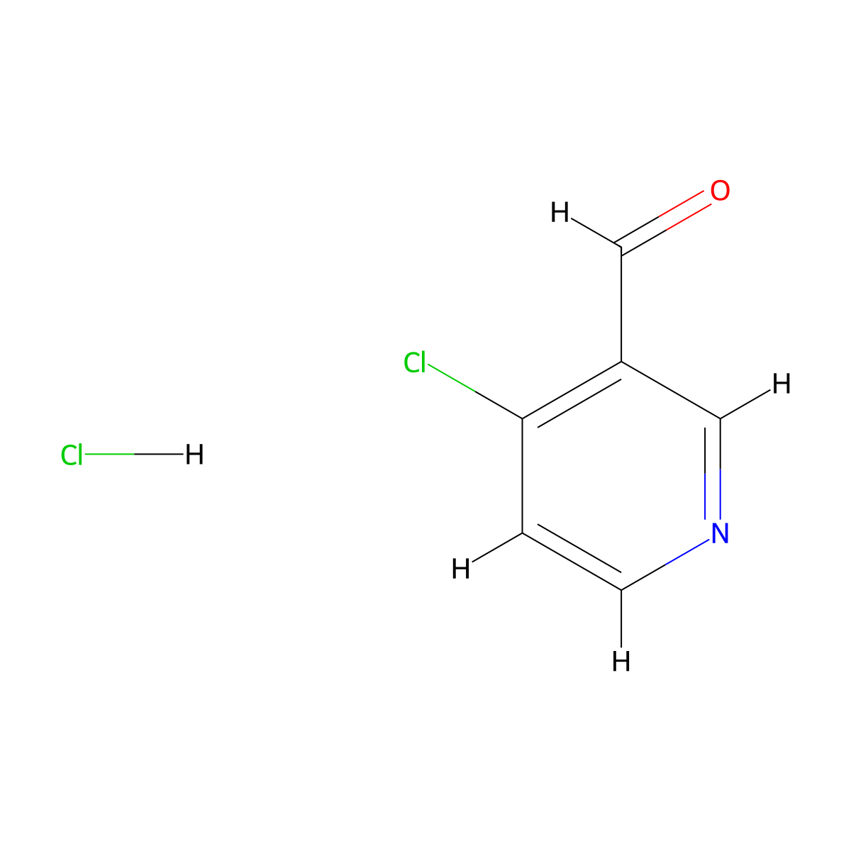 4-Chloronicotinaldehyde hydrochloride molecular structure, CAS 1449008-08-5