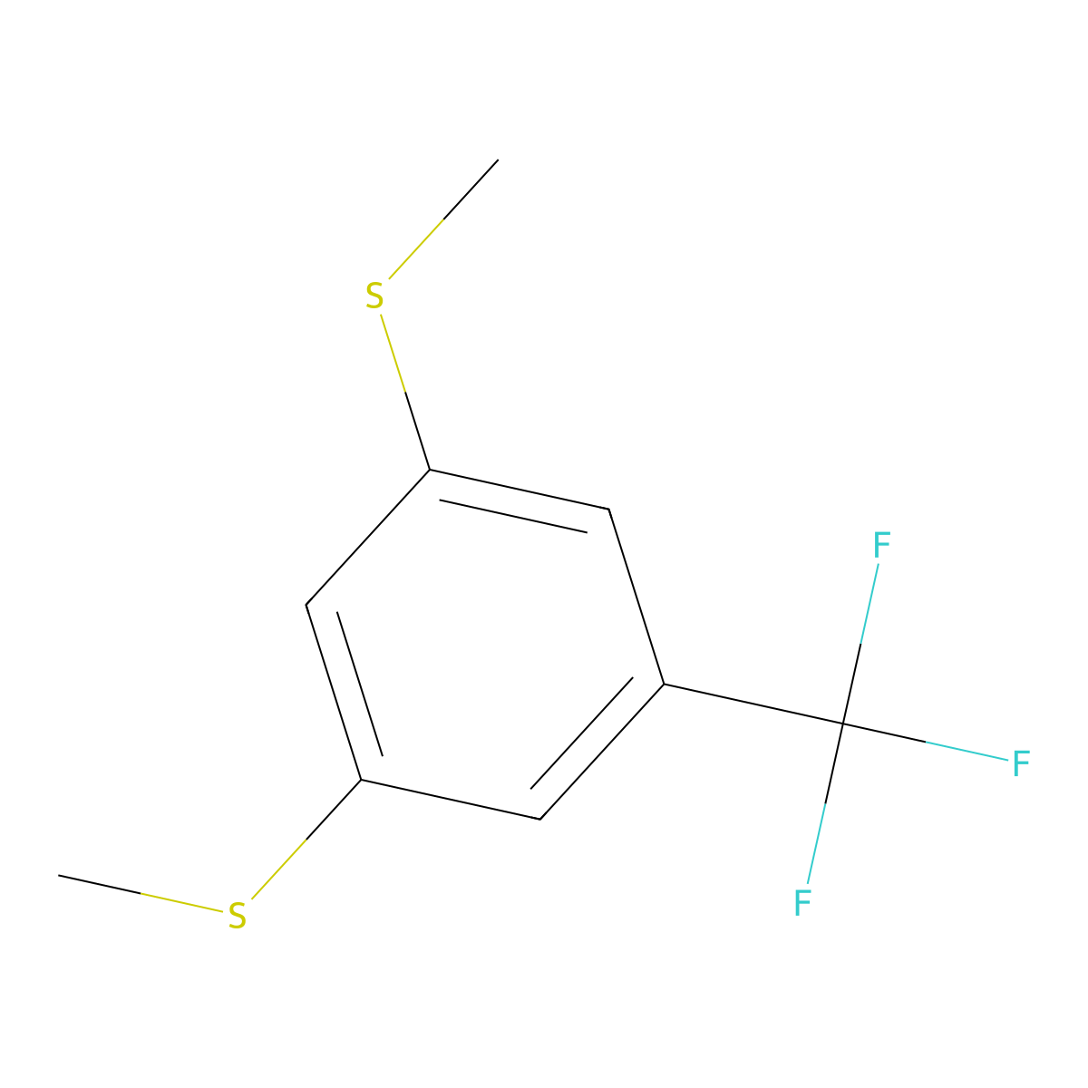 3,5-Bis(methylthio)benzotrifluoride molecular structure, CAS 1449008-22-3