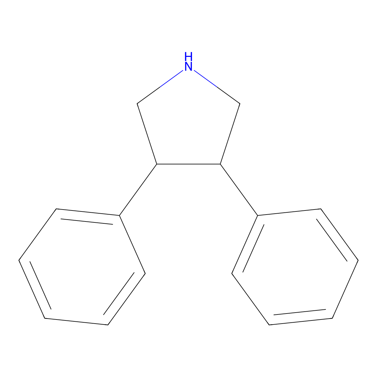 (3S,4S)-3,4-diphenylpyrrolidine molecular structure, CAS 144901-29-1