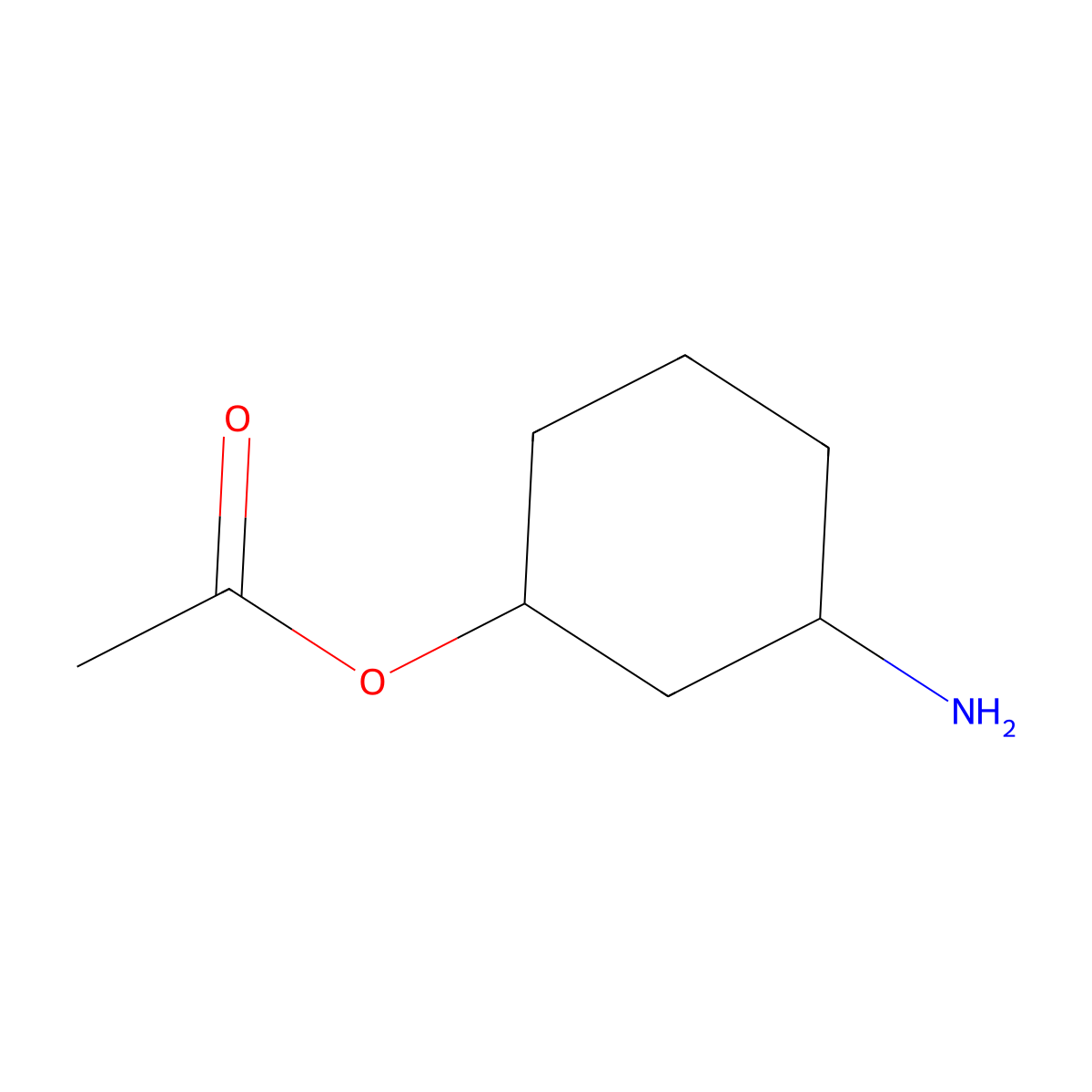 3-Aminocyclohexyl acetate molecular structure, CAS 1449010-07-4