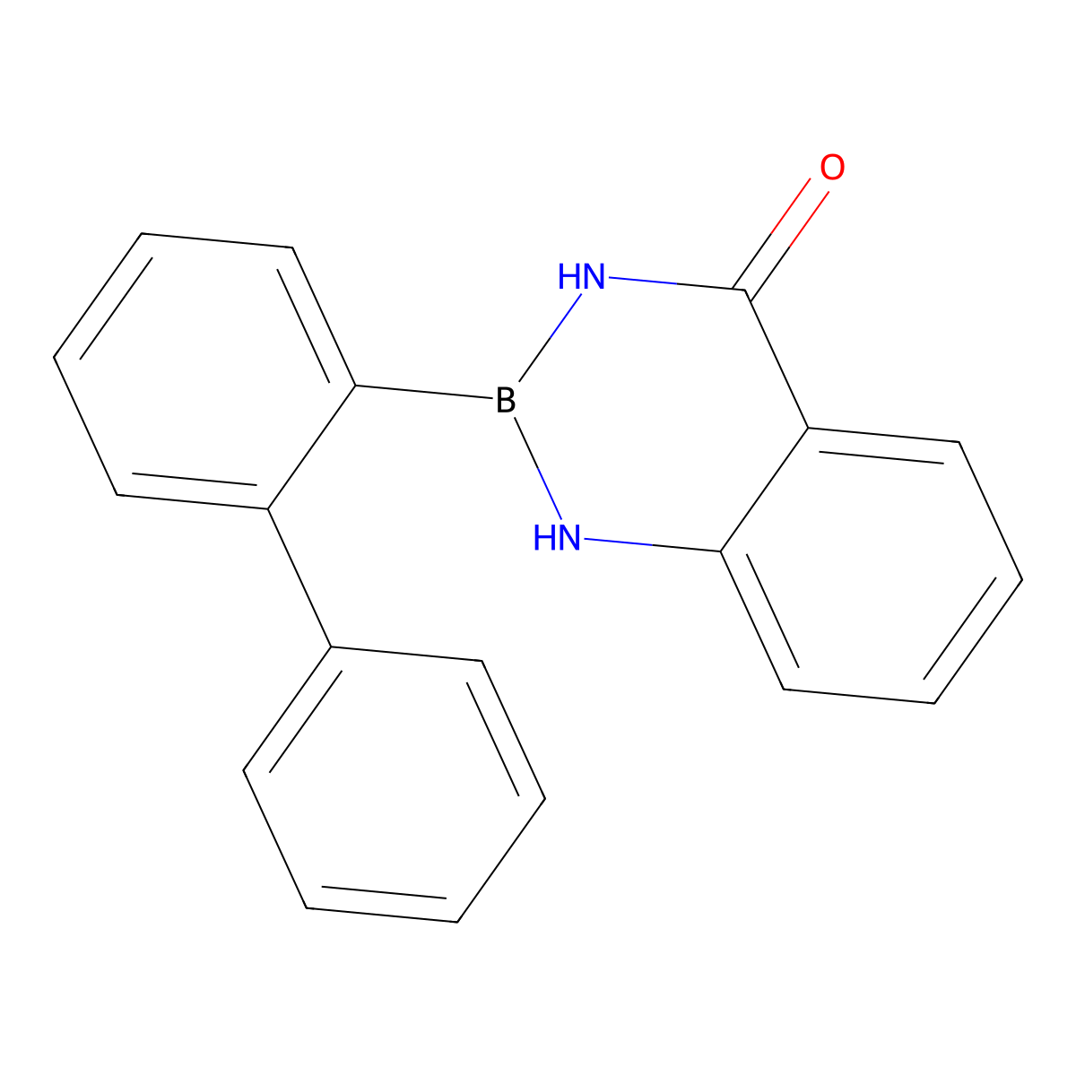 2-([1,1'-Biphenyl]-2-yl)-2,3-dihydrobenzo[d][1,3,2]diazaborinin-4(1H)-one molecular structure, CAS 1449074-55-8