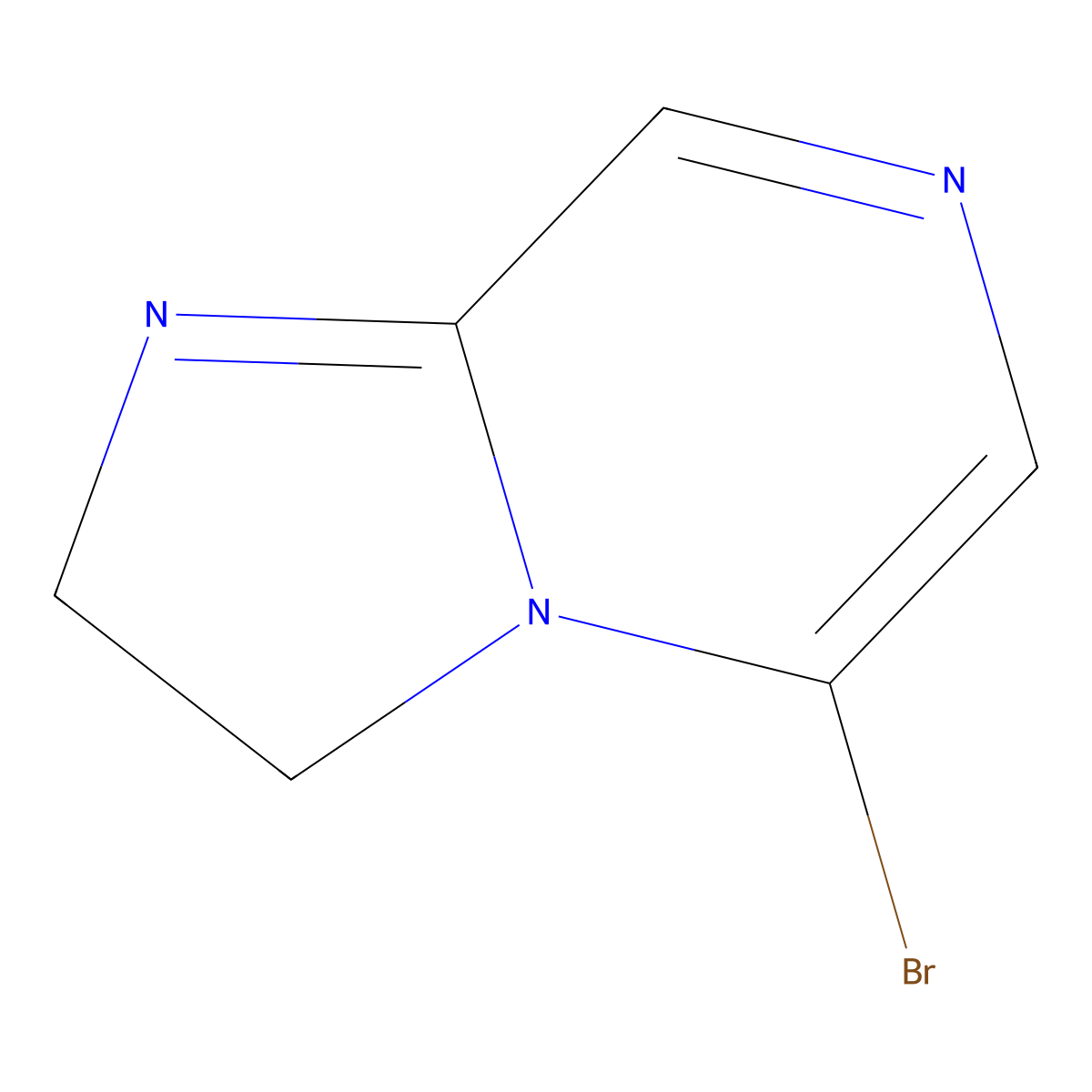 5-Bromo-2,3-dihydroimidazo[1,2-a]pyrazine molecular structure, CAS 1449117-44-5