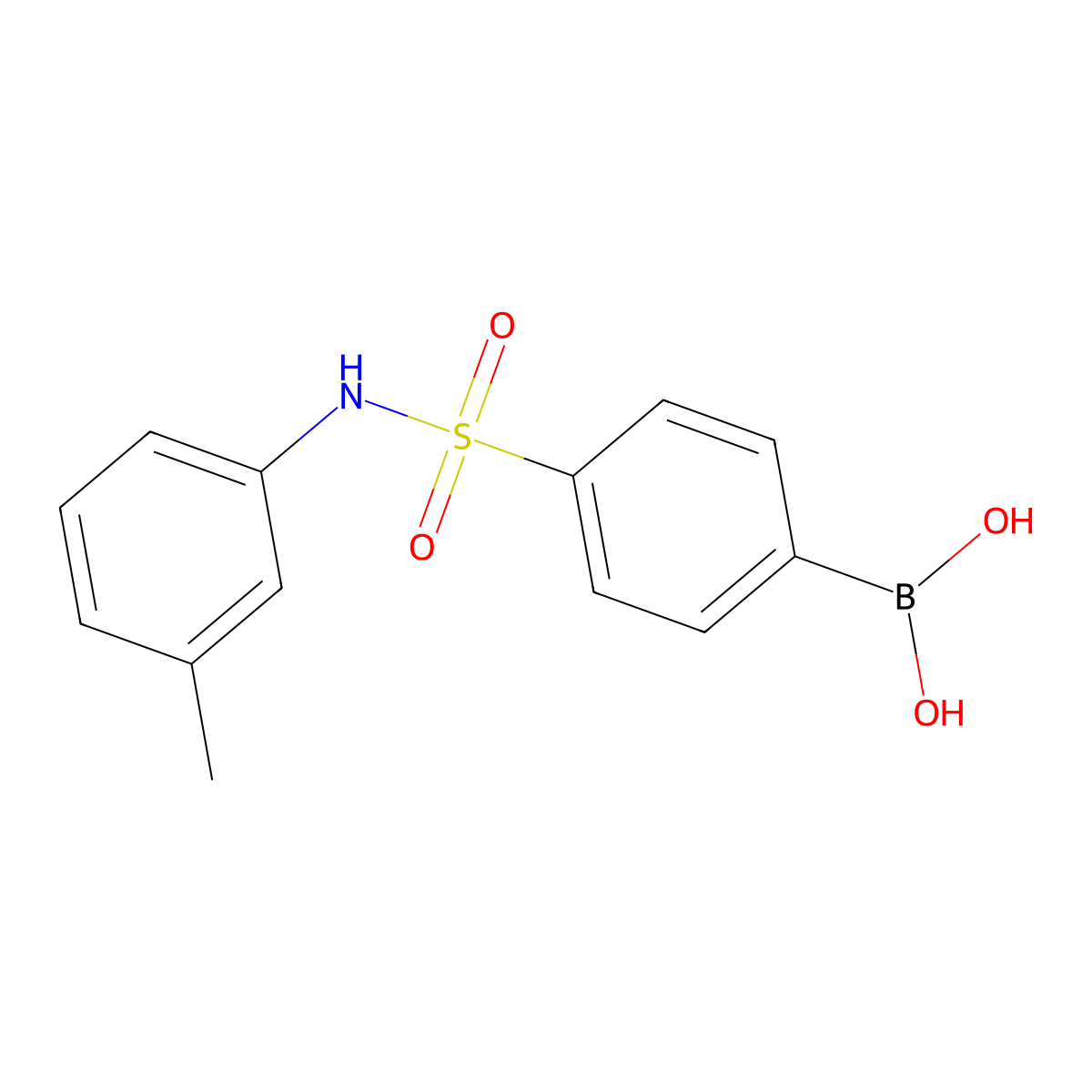 4-(3-Methylphenylsulfamoyl)benzeneboronic acid molecular structure, CAS 1449131-68-3