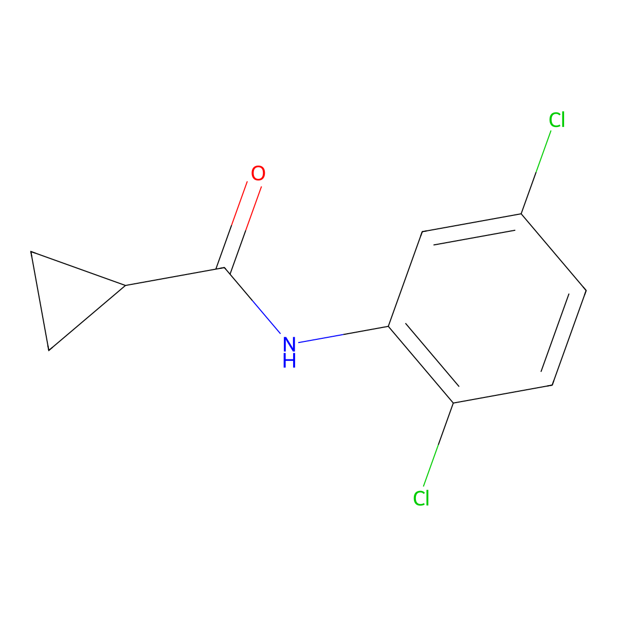 2',5'-Dichloro-1-cyclopropanecarboxanilide molecular structure, CAS 14492-18-3