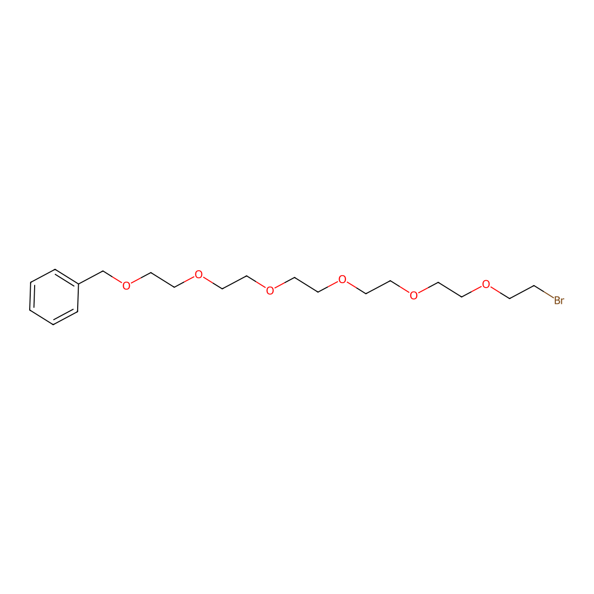 Benzyl-PEG6-bromide molecular structure, CAS 1449202-44-1