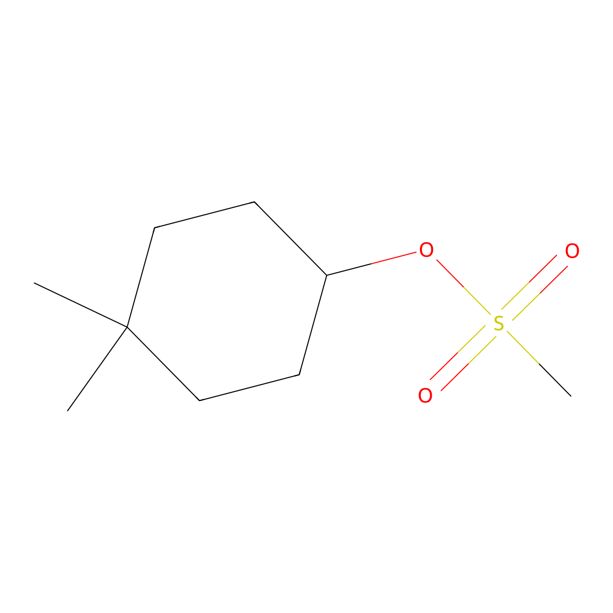 4,4-Dimethylcyclohexyl methanesulfonate molecular structure, CAS 1449214-88-3