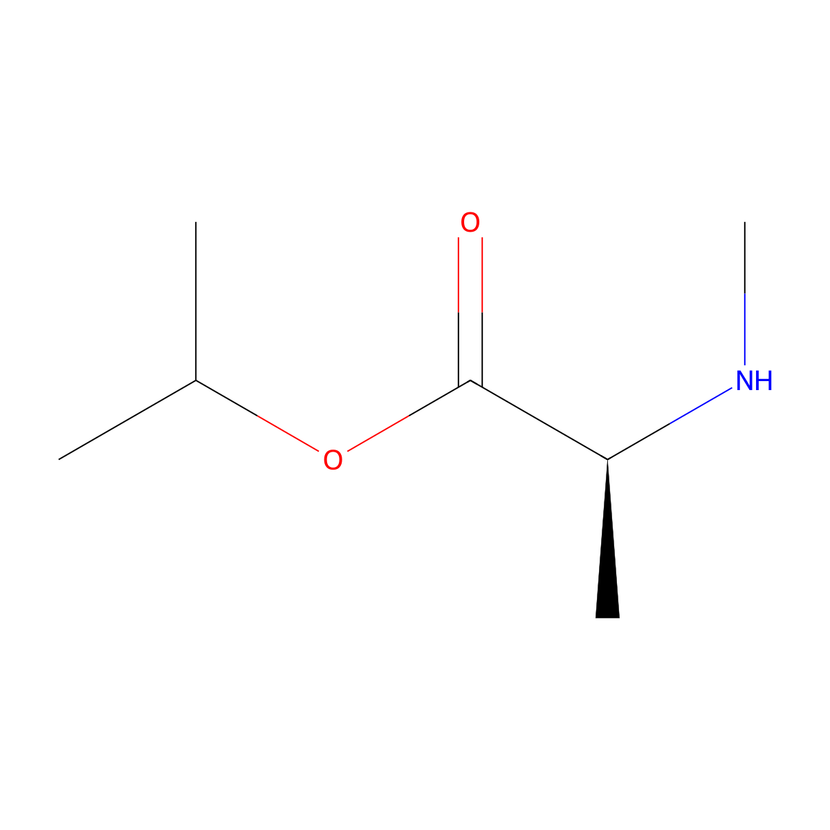 propan-2-yl (2S)-2-(methylamino)propanoate molecular structure, CAS 1449273-85-1