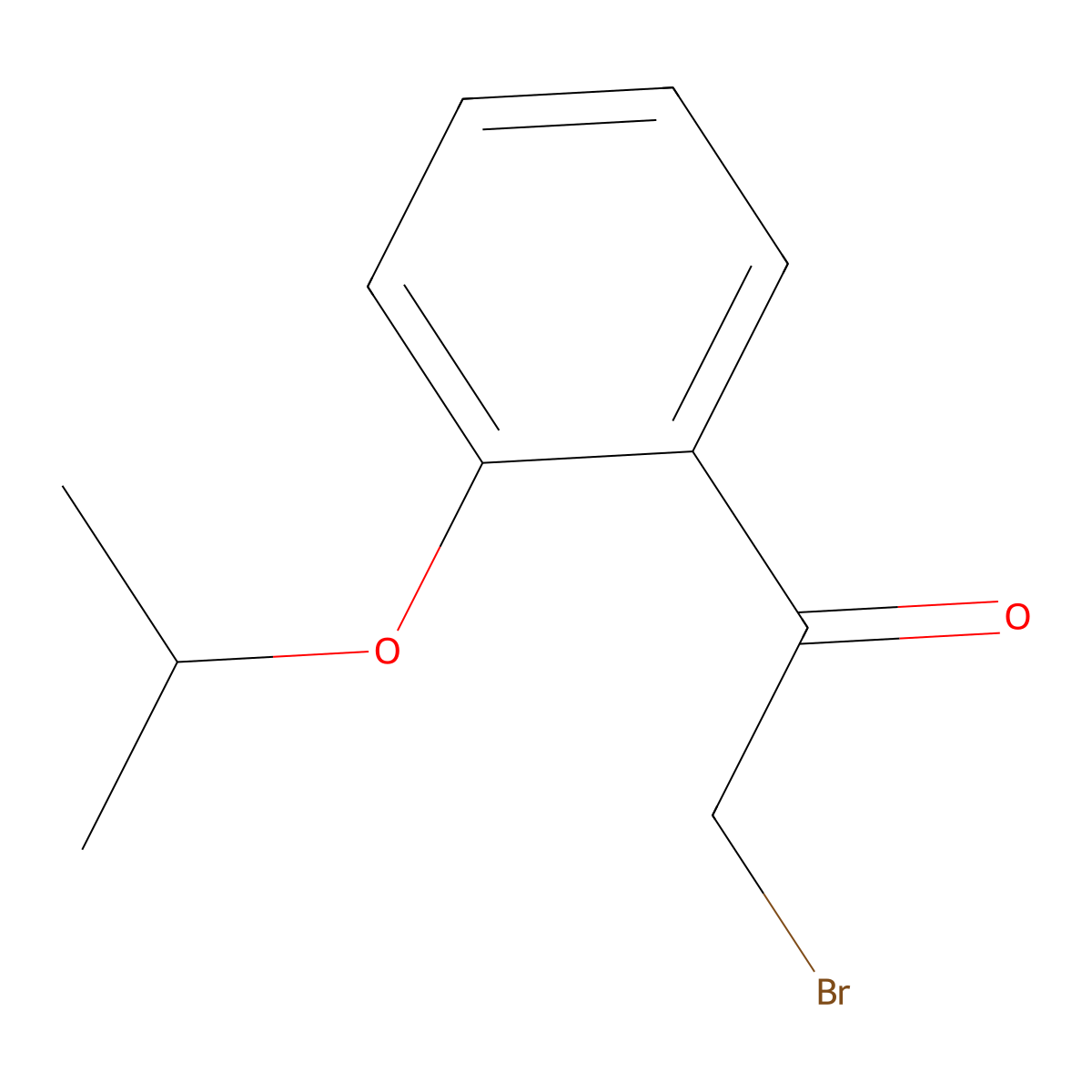 2-Bromo-1-(2-isopropoxyphenyl)ethanone molecular structure, CAS 1449275-05-1