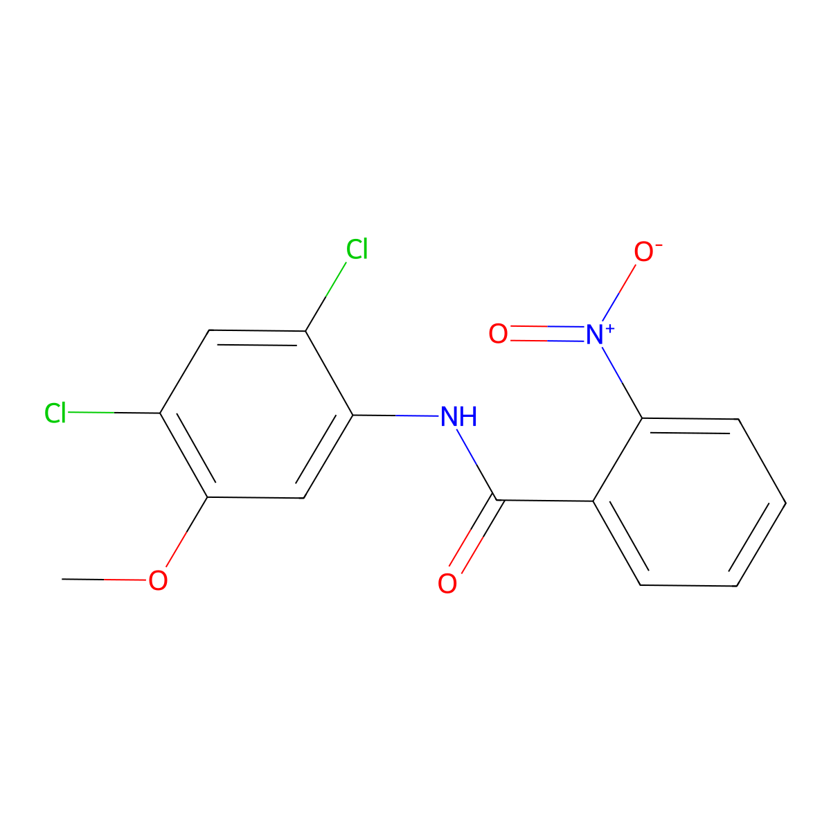 N-(2,4-Dichloro-5-methoxyphenyl)-2-nitrobenzamide molecular structure, CAS 1449294-63-6