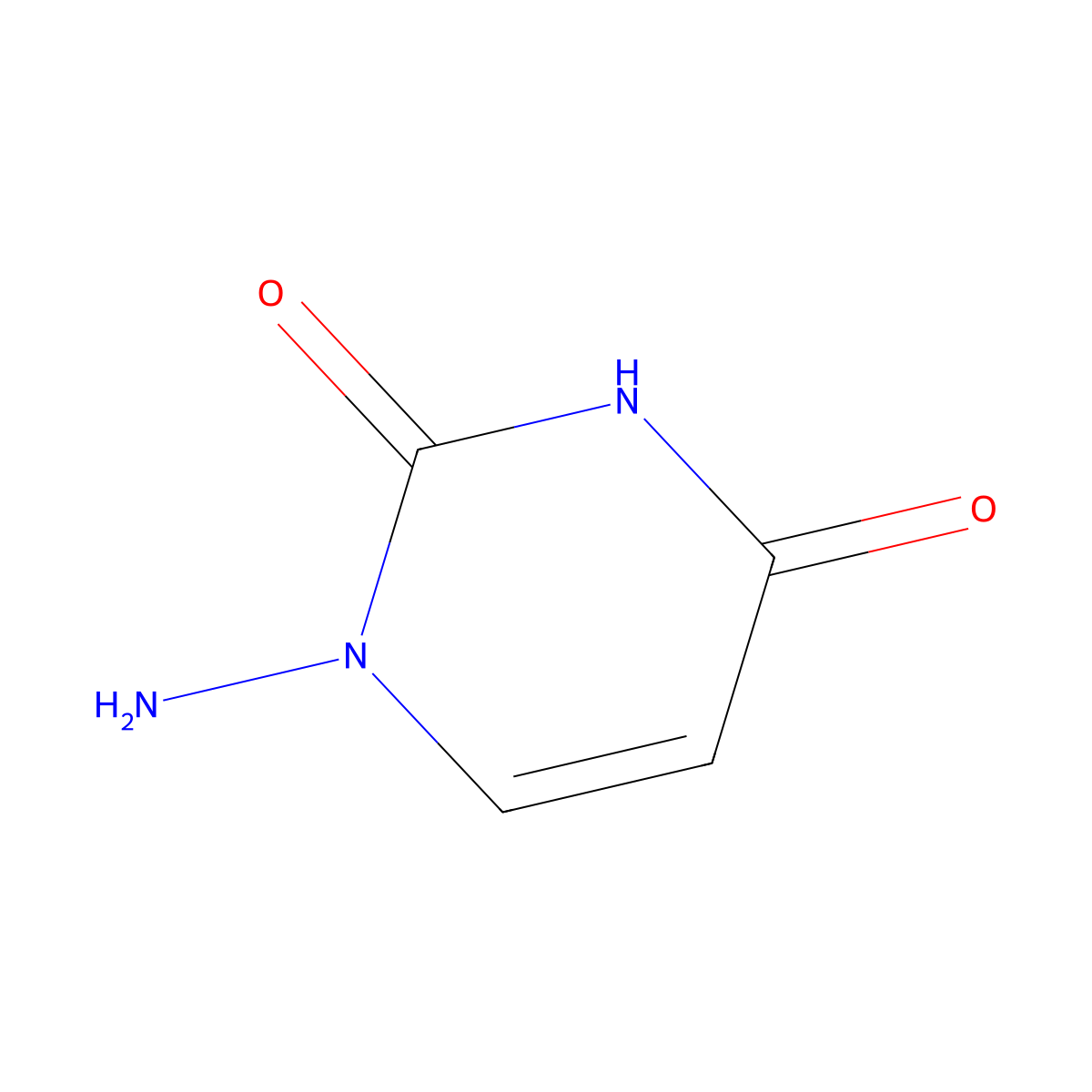 1-Amino-1,2,3,4-tetrahydropyrimidine-2,4-dione molecular structure, CAS 14493-37-9