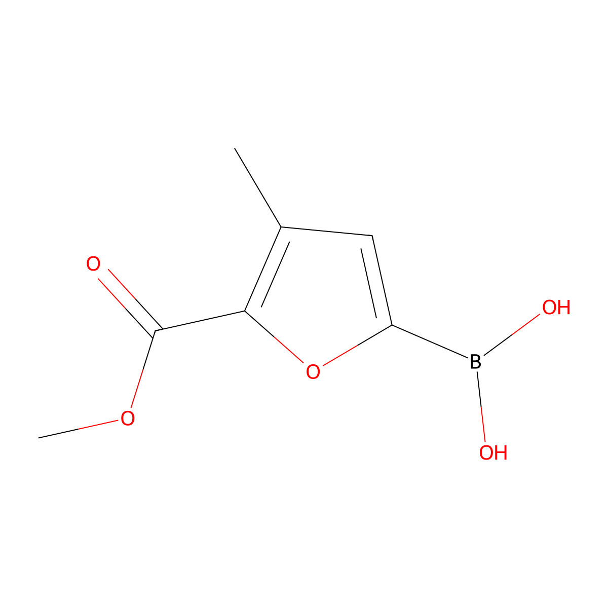 [5-(Methoxycarbonyl)-4-methylfuran-2-yl]boronic acid molecular structure, CAS 1449310-97-7