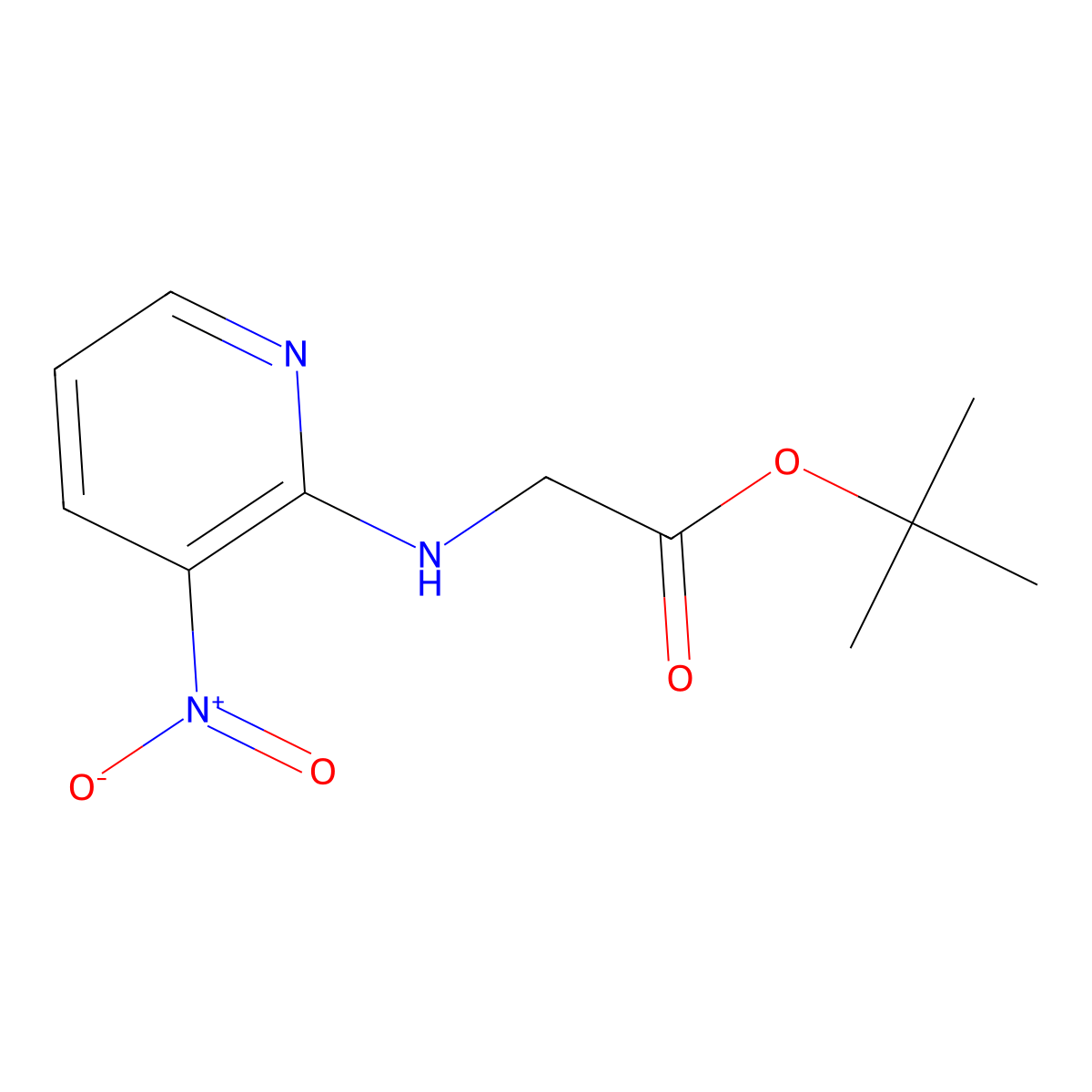 Tert-butyl 2-[(3-nitropyridin-2-YL)amino]acetate molecular structure, CAS 1449368-48-2