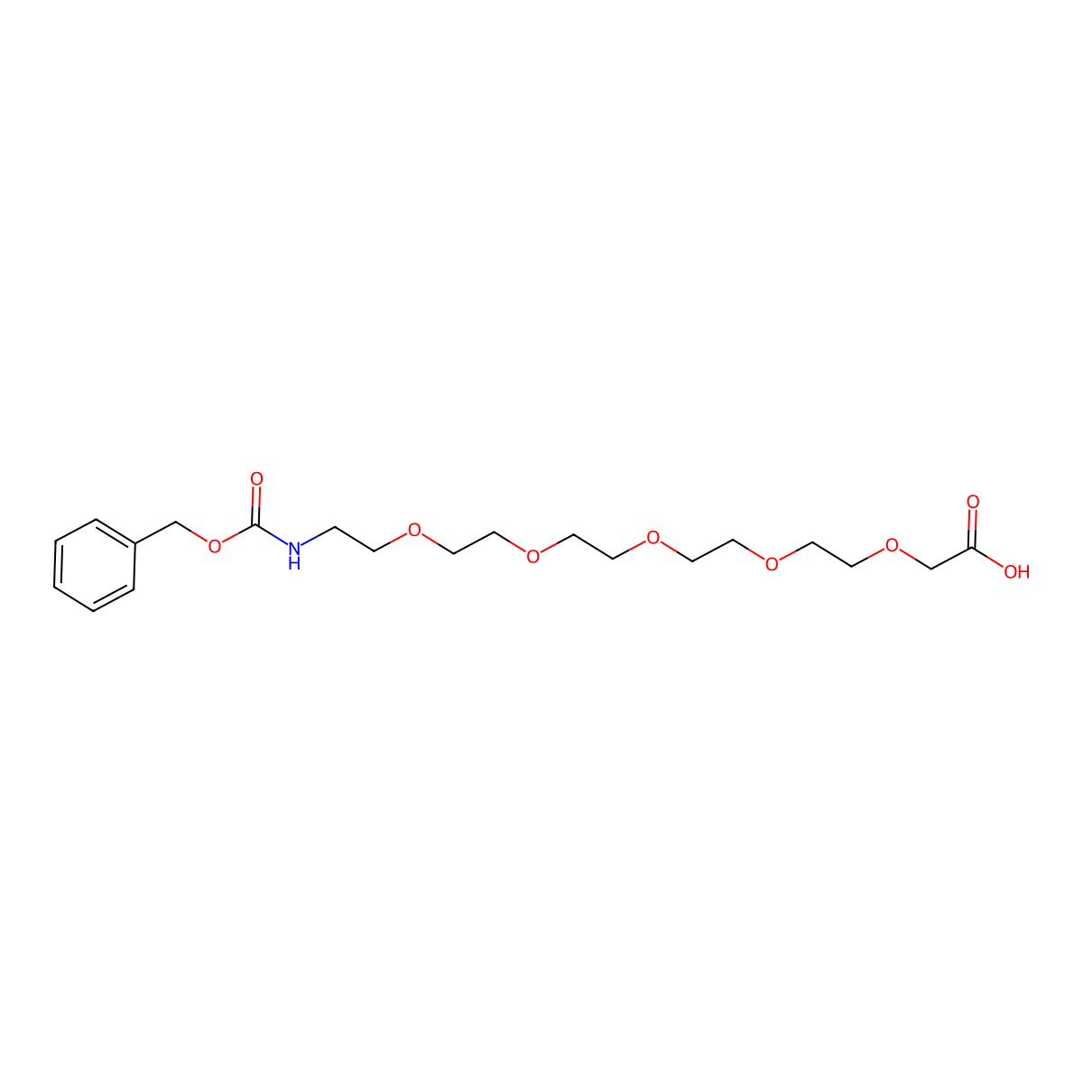 Cbz-NH-peg5-CH2cooh molecular structure, CAS 1449390-66-2