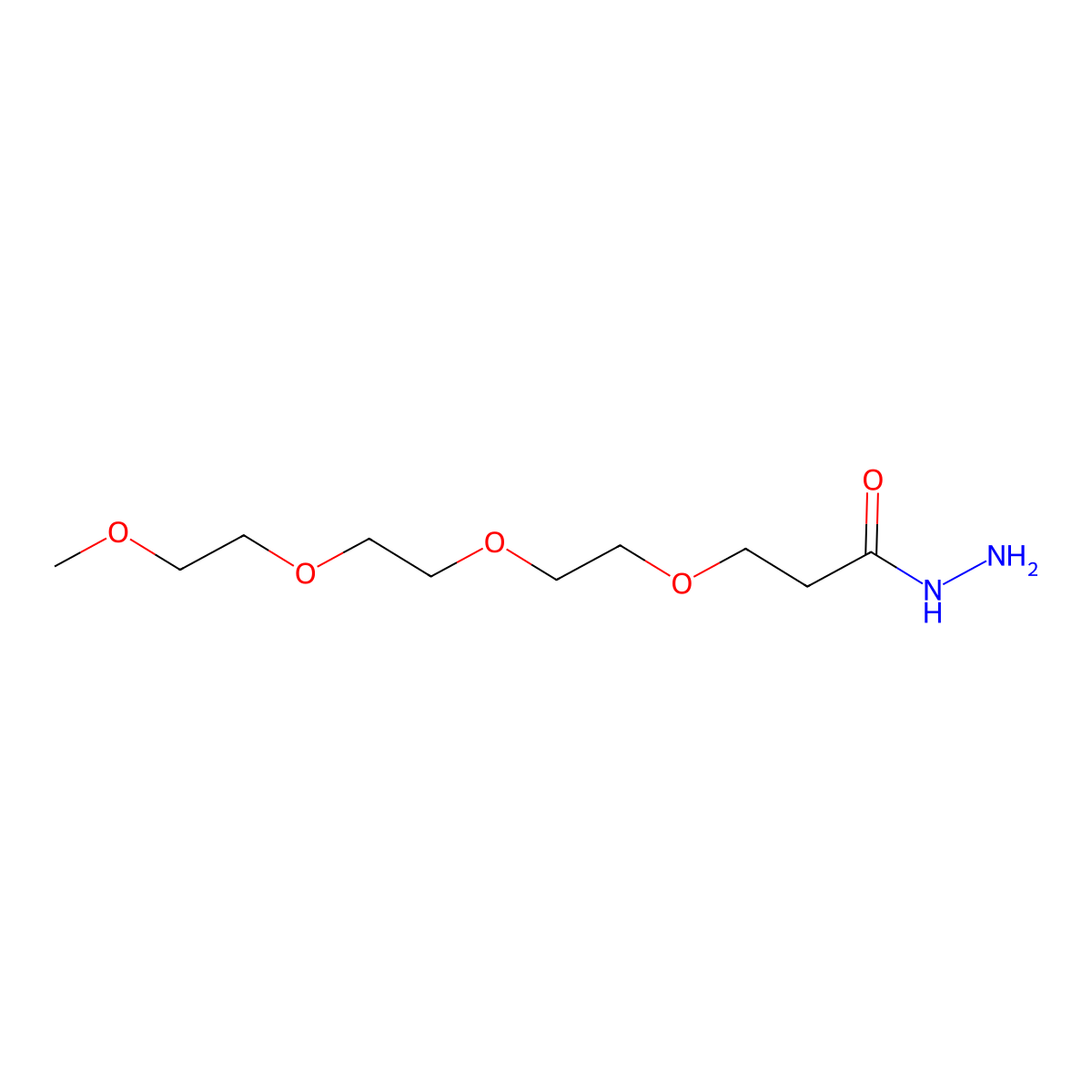 m-PEG4-Hydrazide molecular structure, CAS 1449390-68-4