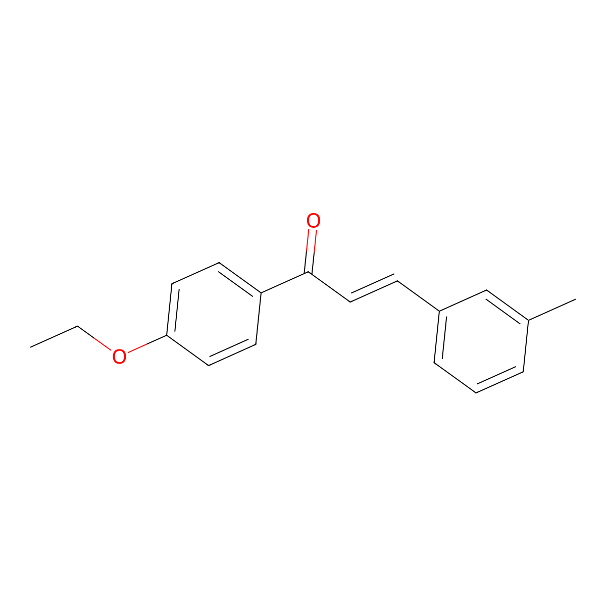 (2E)-1-(4-Ethoxyphenyl)-3-(3-methylphenyl)prop-2-en-1-one molecular structure, CAS 1449399-88-5