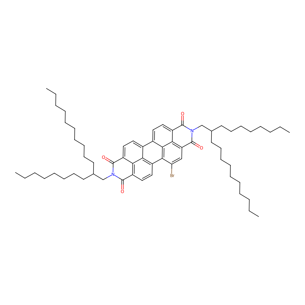 PDI-C8C12-Br molecular structure, CAS 1449429-74-6