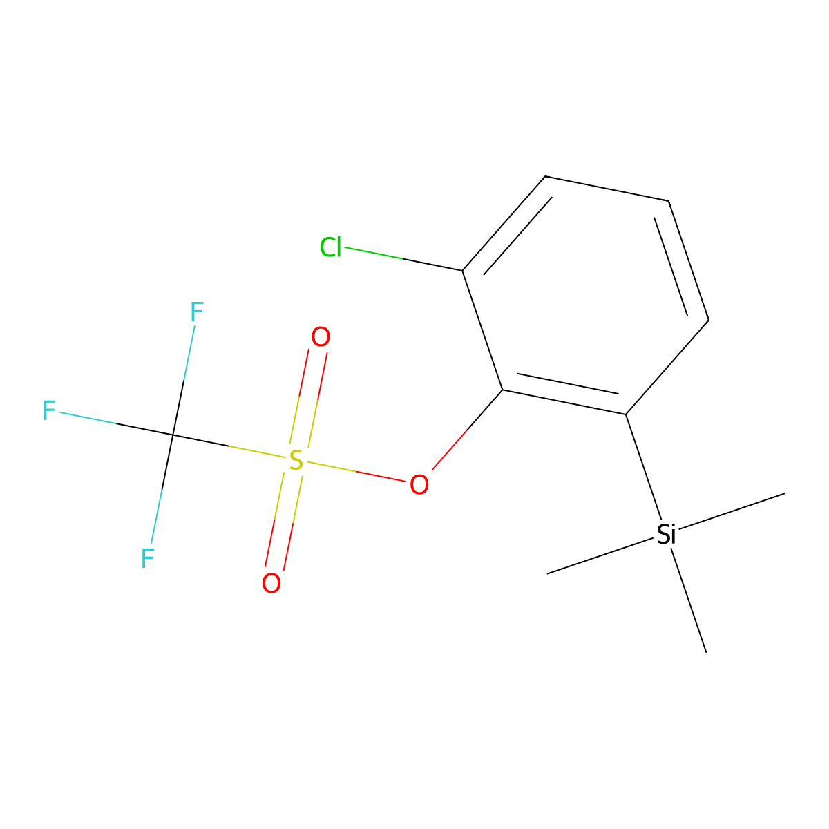 2-Chloro-6-(trimethylsilyl)phenyl trifluoromethanesulfonate molecular structure, CAS 1449472-59-6