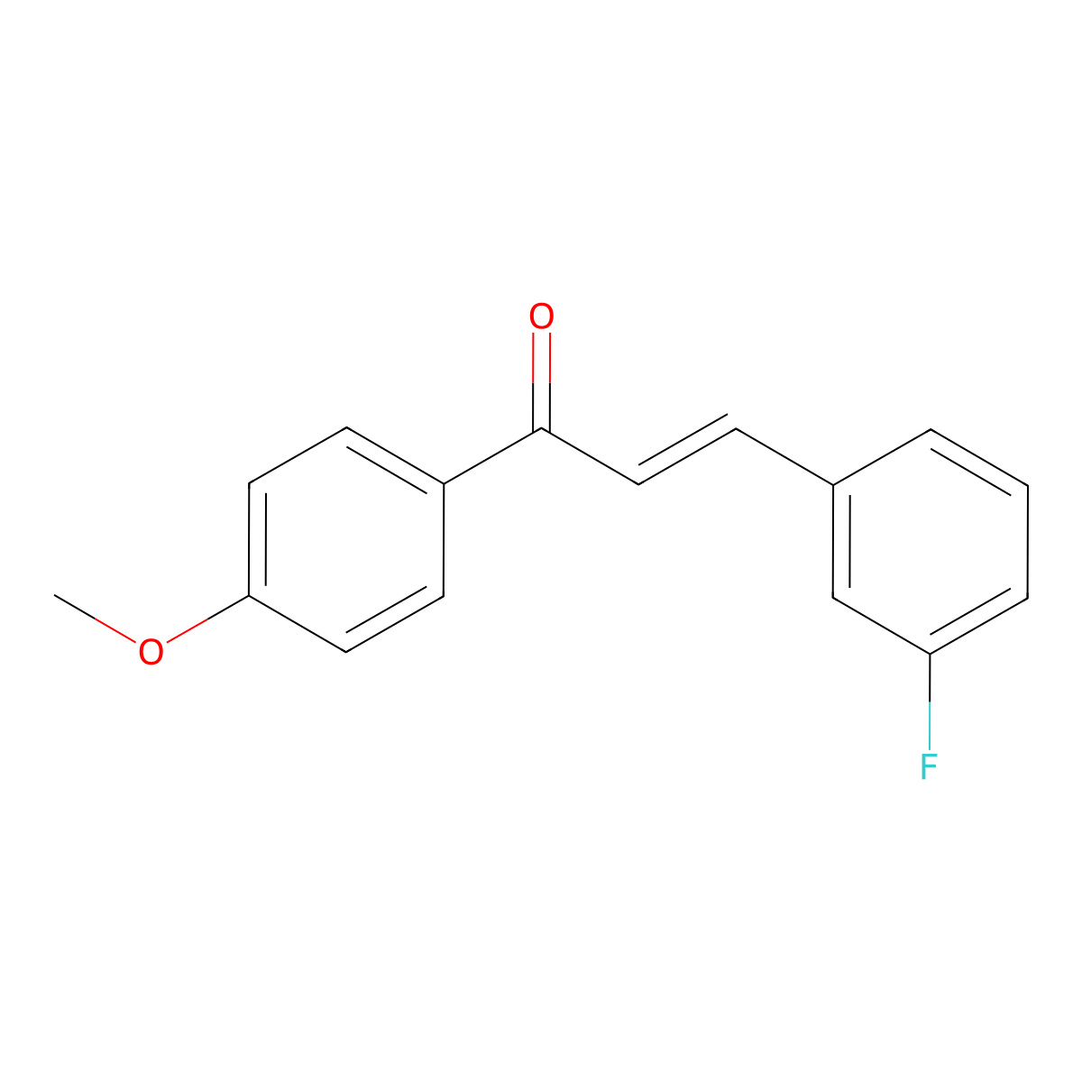 (2E)-3-(3-Fluorophenyl)-1-(4-methoxyphenyl)prop-2-en-1-one molecular structure, CAS 1449476-29-2