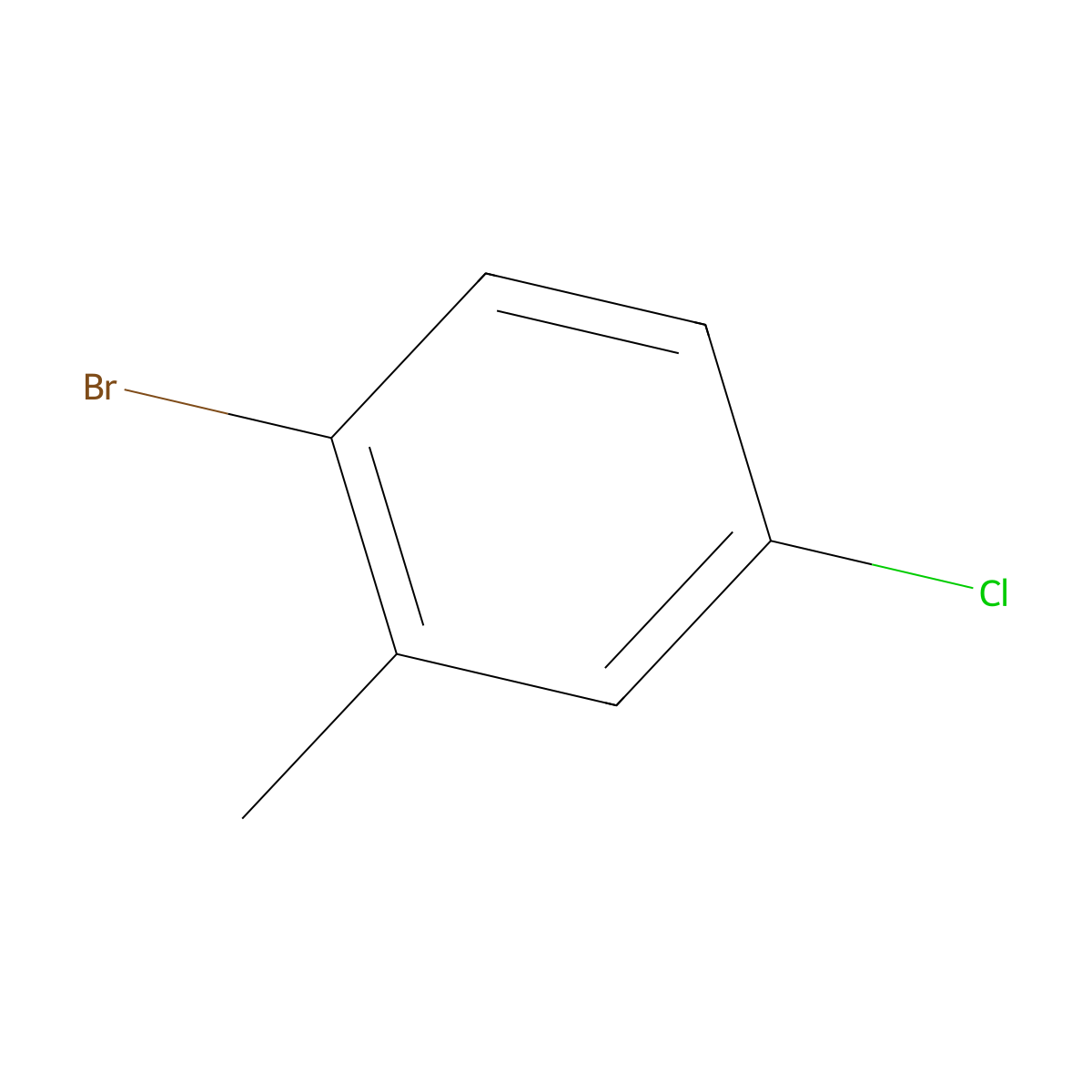 2-Bromo-5-chlorotoluene molecular structure, CAS 14495-51-3