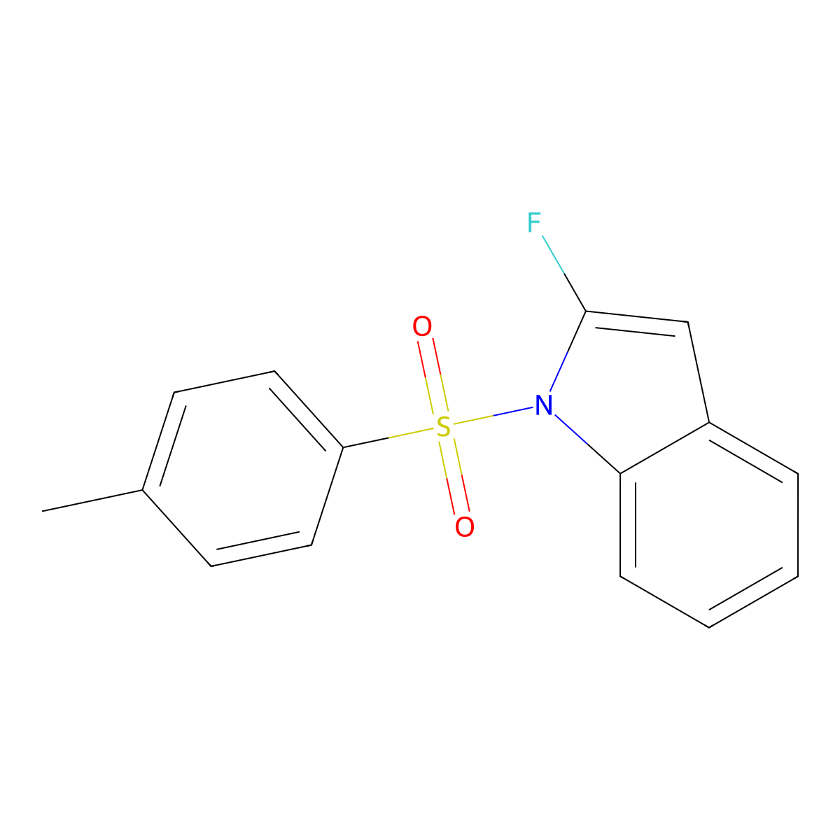 2-Fluoro-1-tosyl-indole molecular structure, CAS 144951-52-0