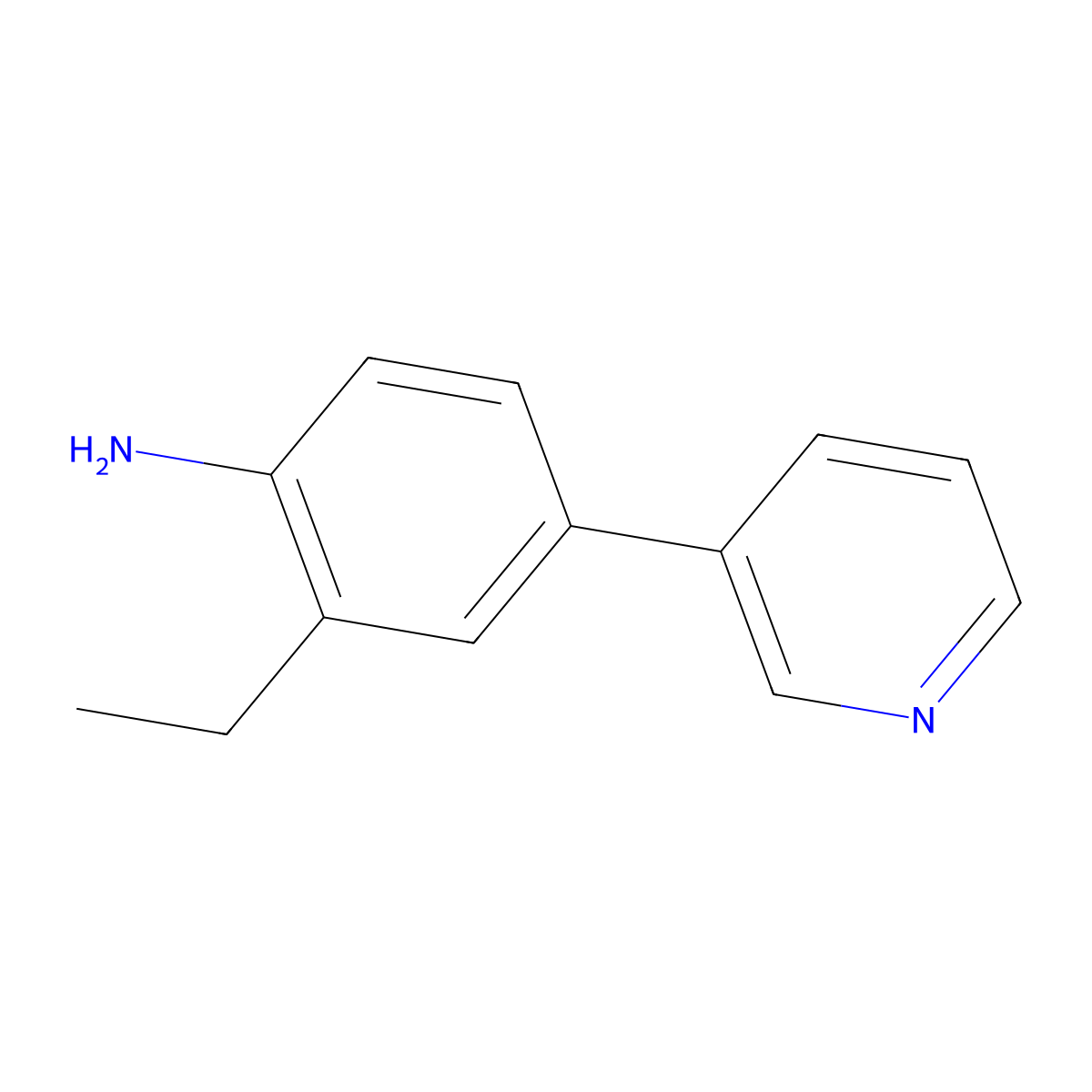 2-Ethyl-4-(pyridin-3-yl)aniline molecular structure, CAS 1449516-29-3
