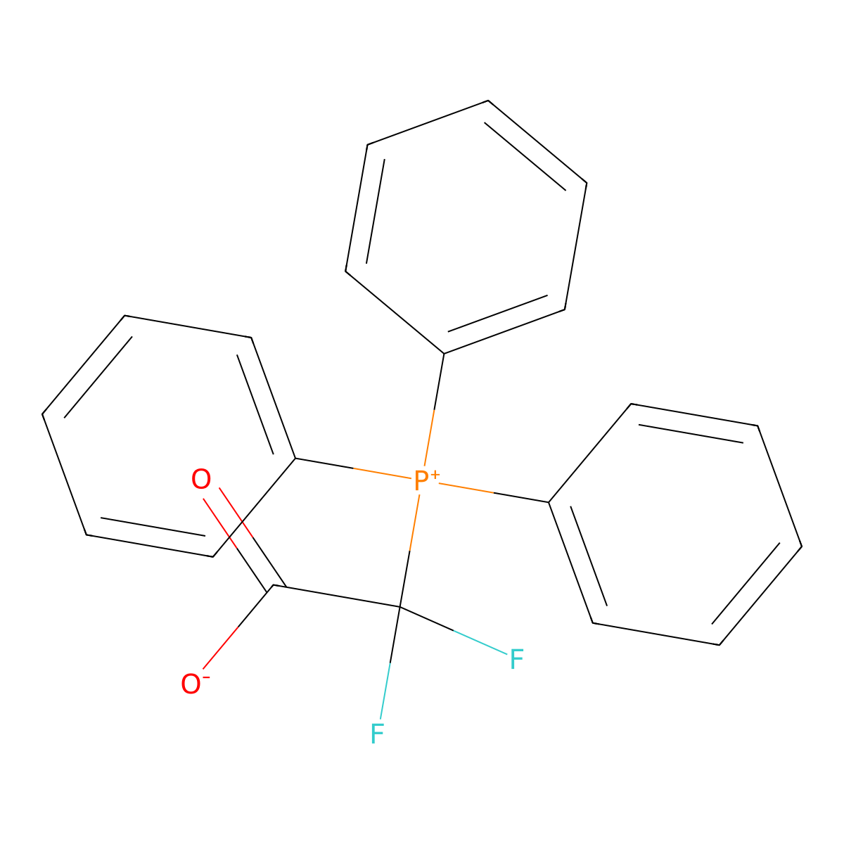 (Triphenylphosphonio)difluoroacetate molecular structure, CAS 1449521-05-4