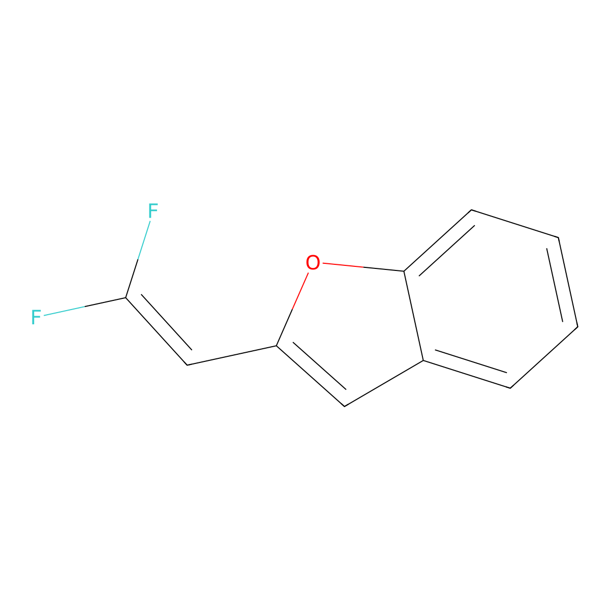 2-(2,2-Difluoroethenyl)-1-benzofuran molecular structure, CAS 1449521-09-8