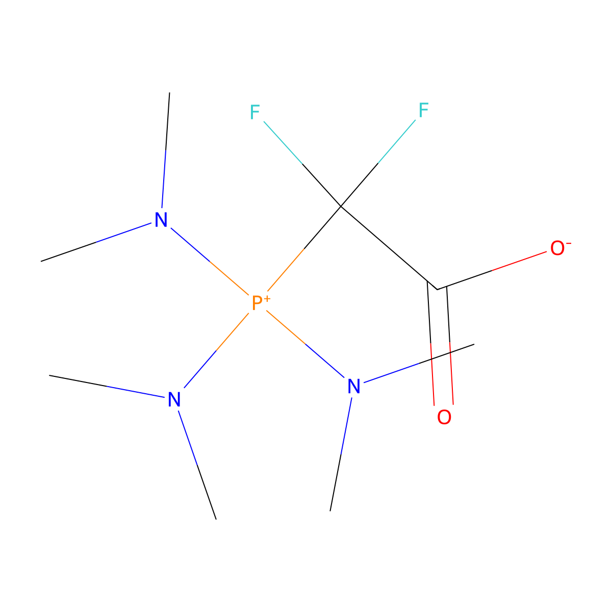 2,2-Difluoro-2-[tris(dimethylamino)phosphonio]acetate molecular structure, CAS 1449521-17-8