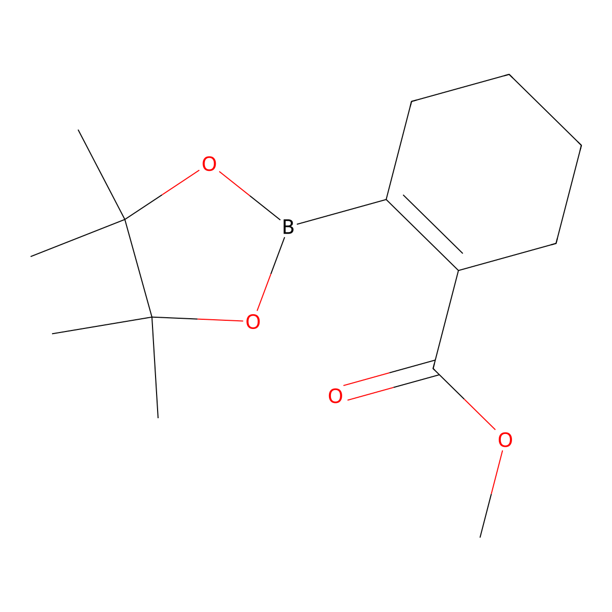2-(Methoxycarbonyl)-1-cyclohexene-1-boronic Acid Pinacol Ester molecular structure, CAS 1449522-51-3