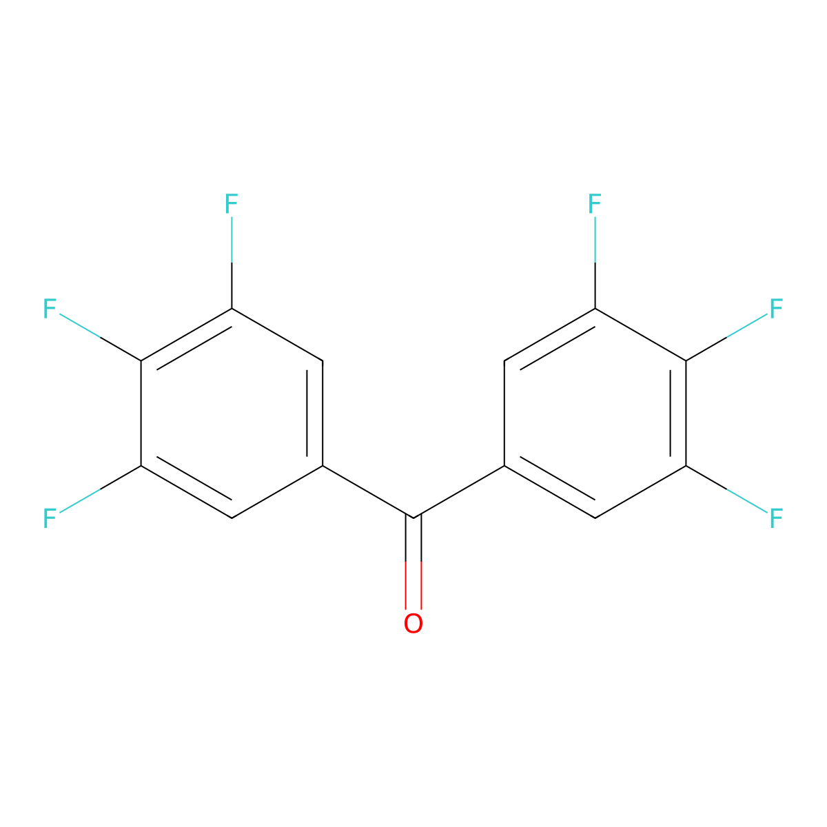 Bis(3,4,5-trifluorophenyl)methanone molecular structure, CAS 1449551-03-4