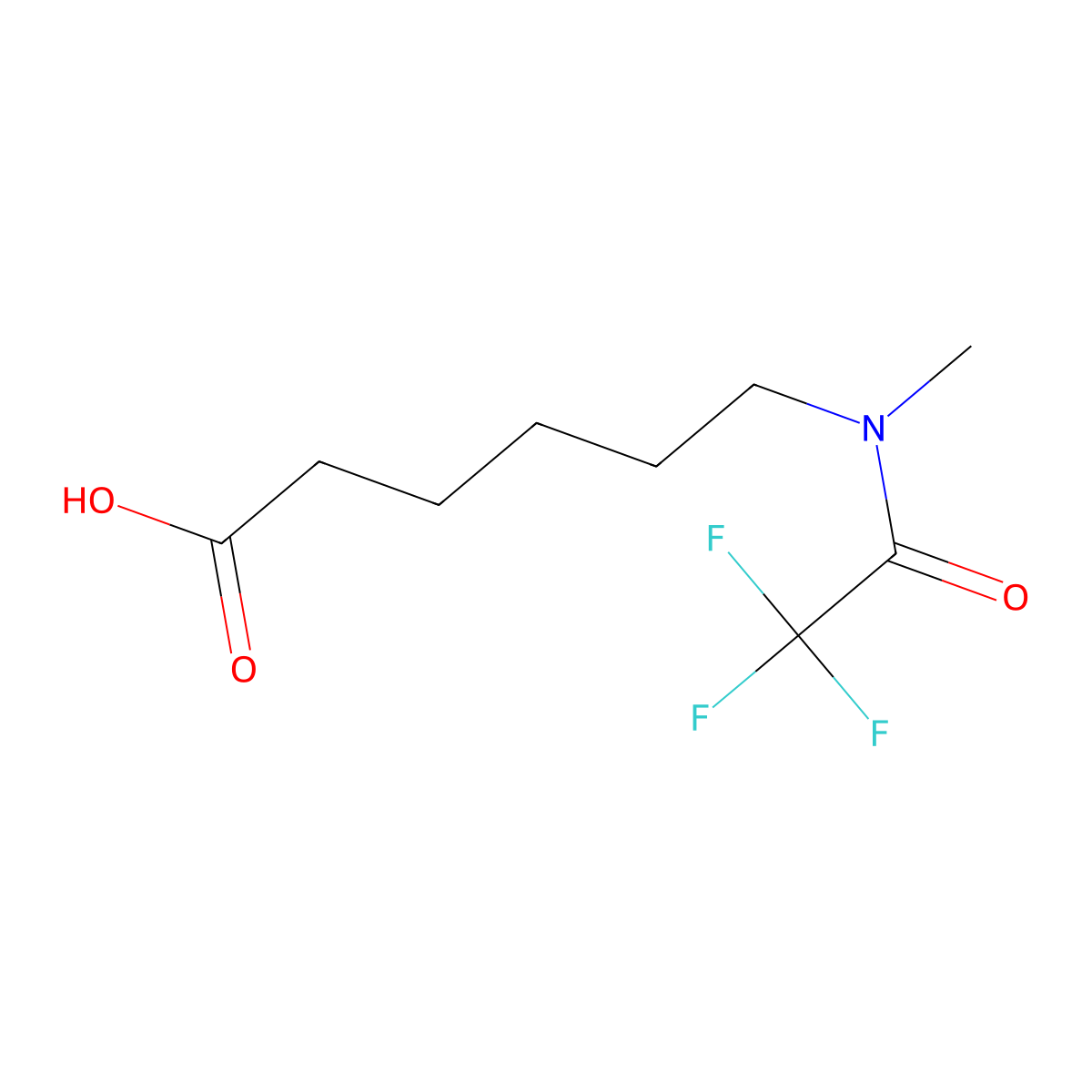 6-(2,2,2-trifluoro-N-methylacetamido)hexanoic acid molecular structure, CAS 1449581-92-3