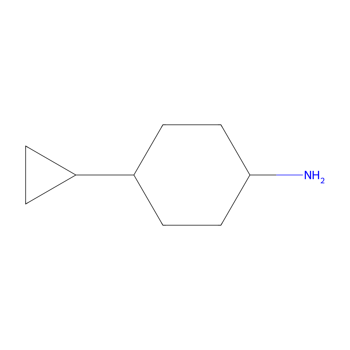 4-Cyclopropylcyclohexan-1-amine molecular structure, CAS 1449582-41-5