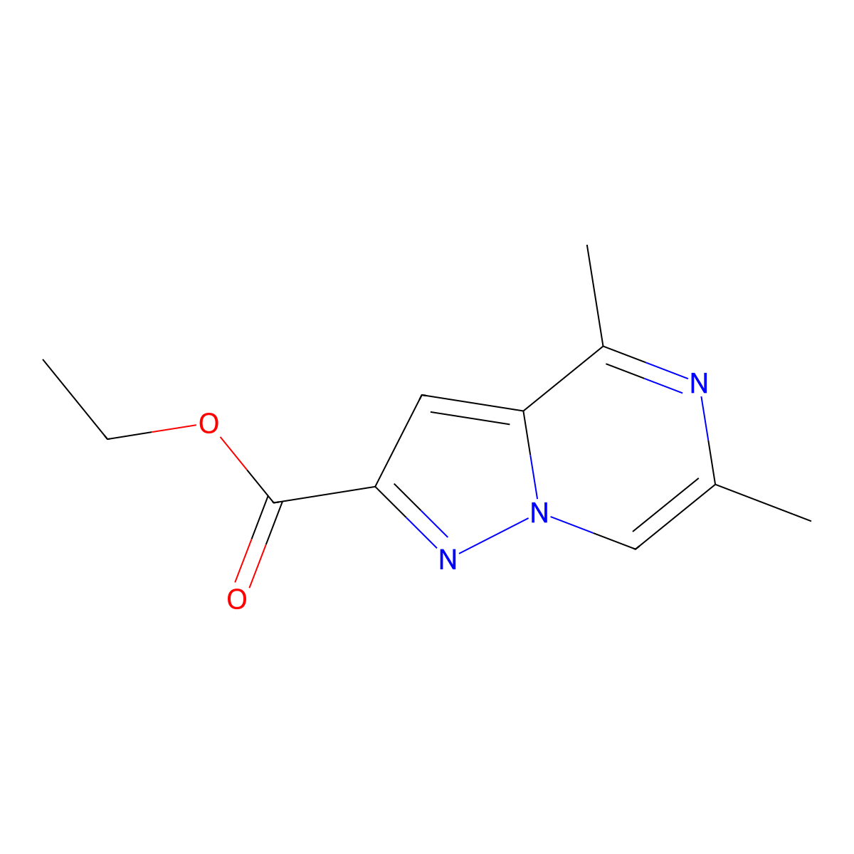 Ethyl 4,6-Dimethylpyrazolo[1,5-a]pyrazine-2-carboxylate molecular structure, CAS 1449598-76-8