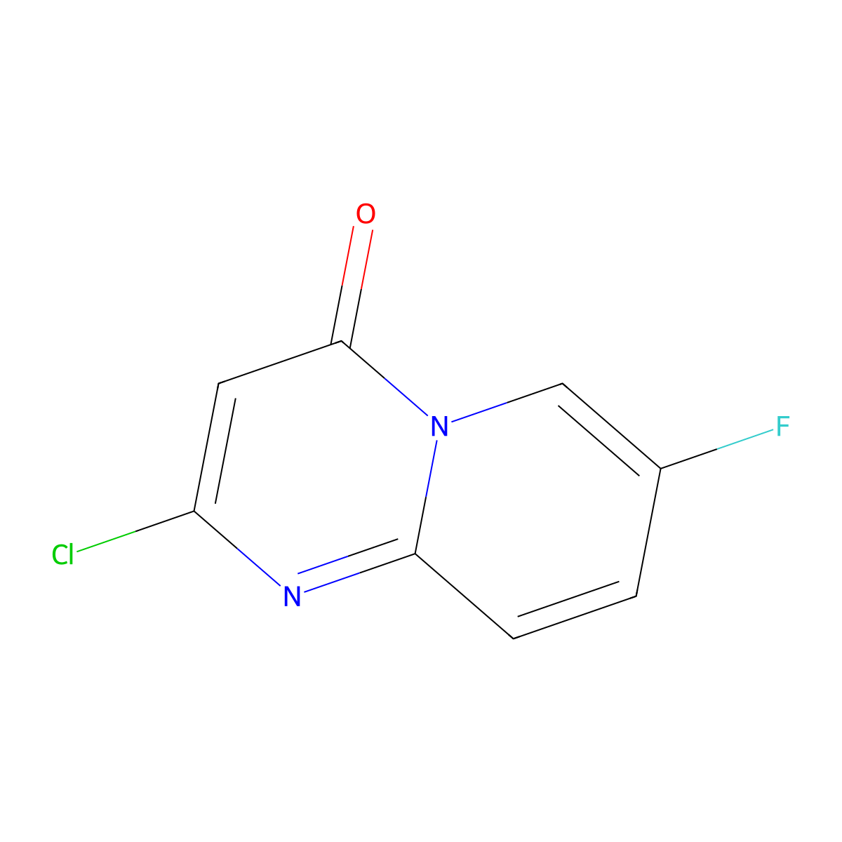 2-chloro-7-fluoro-4H-pyrido[1,2-a]pyrimidin-4-one molecular structure, CAS 1449598-86-0