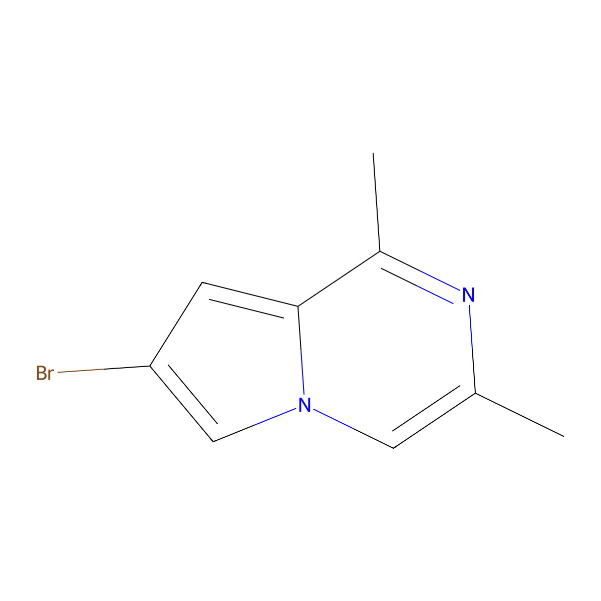 7-Bromo-1,3-dimethylpyrrolo[1,2-a]pyrazine molecular structure, CAS 1449599-68-1