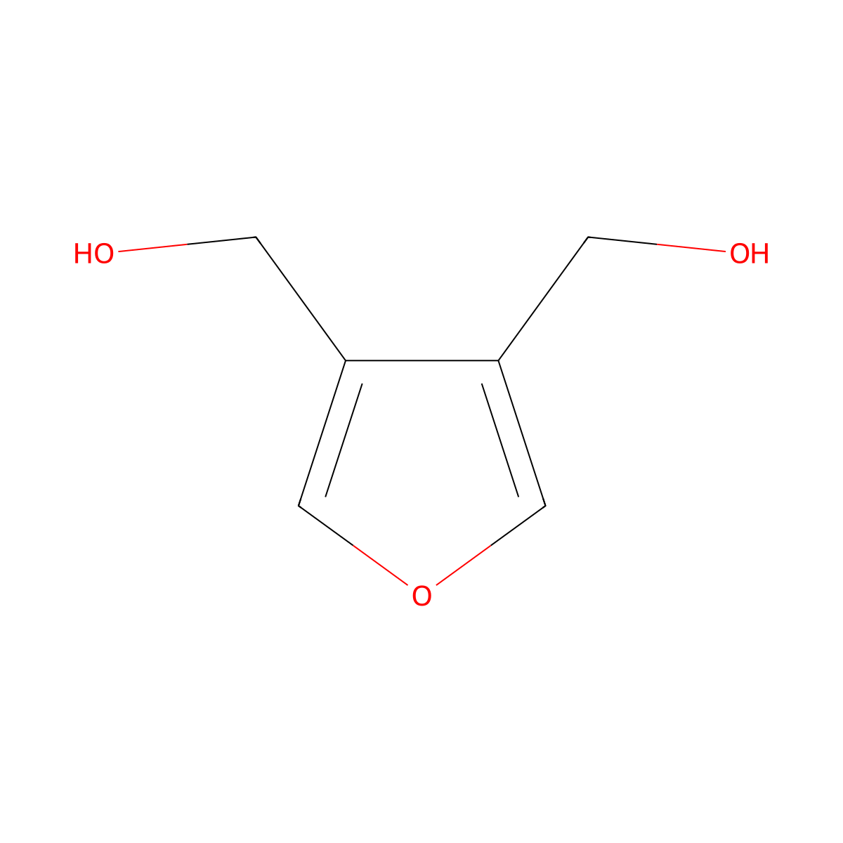 Furan-3,4-diyldimethanol molecular structure, CAS 14496-24-3