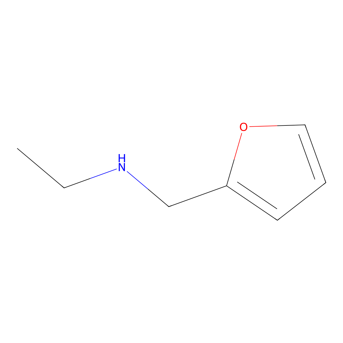 N-(furan-2-ylmethyl)ethanamine molecular structure, CAS 14496-33-4