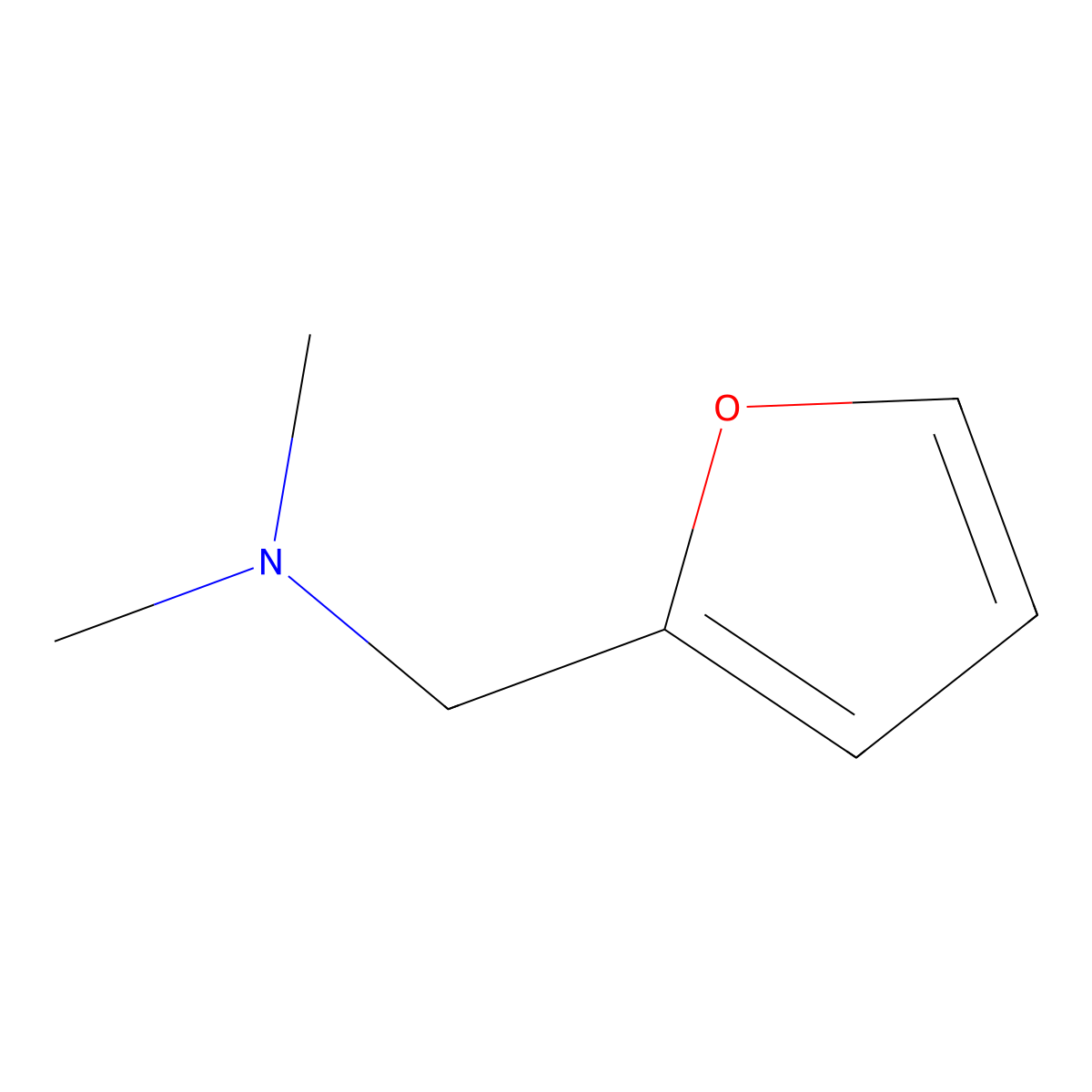 N,N-dimethyl-2-Furanmethanamine molecular structure, CAS 14496-34-5