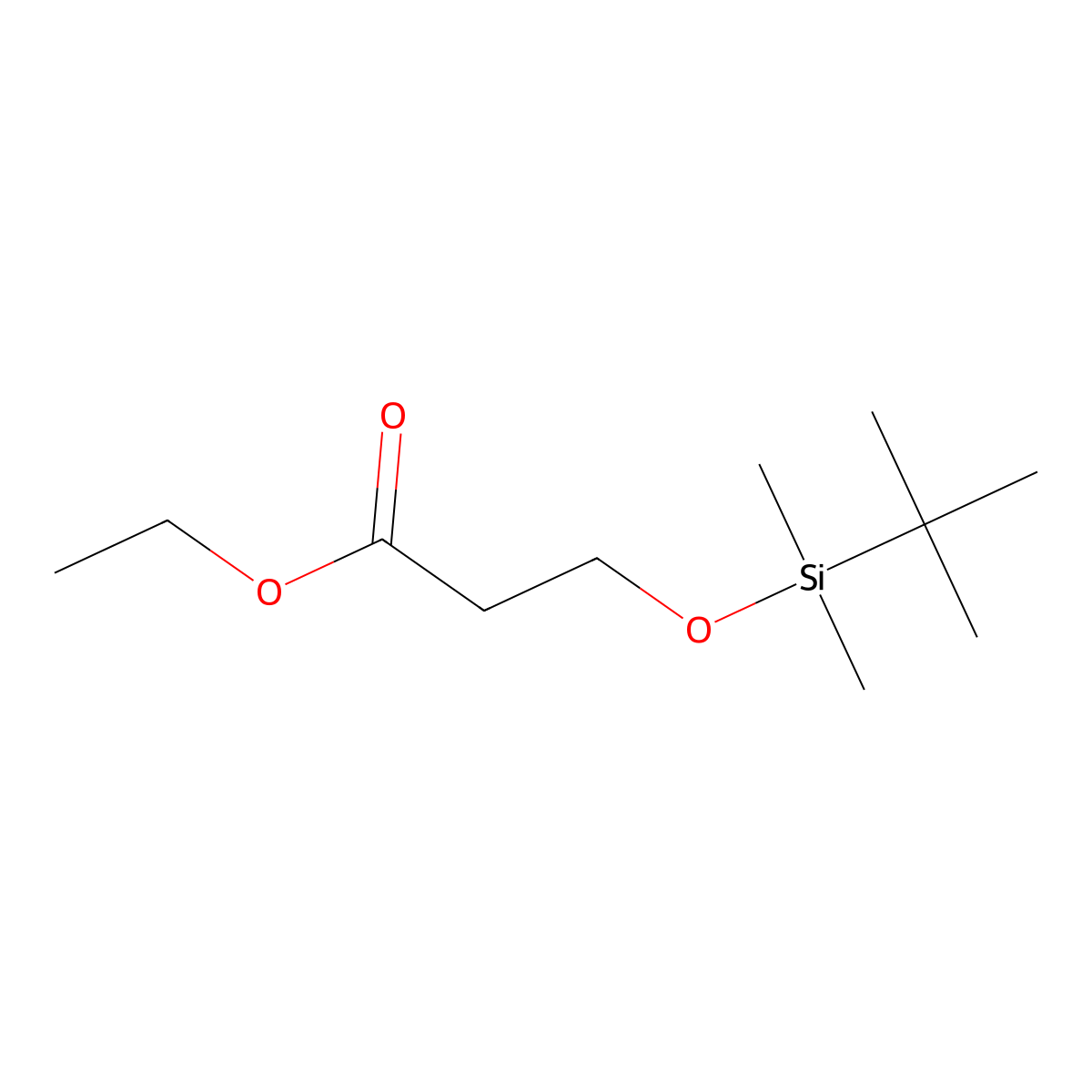 3-[[(1,1-Dimethylethyl)dimethylsilyl]oxy]propanoic acid ethyl ester molecular structure, CAS 1449679-54-2