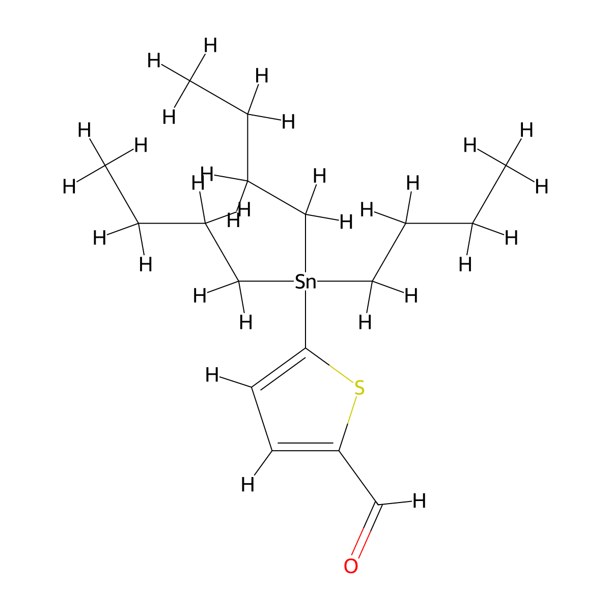 5-(Tributylstannyl)thiophene-2-carbaldehyde molecular structure, CAS 144968-82-1