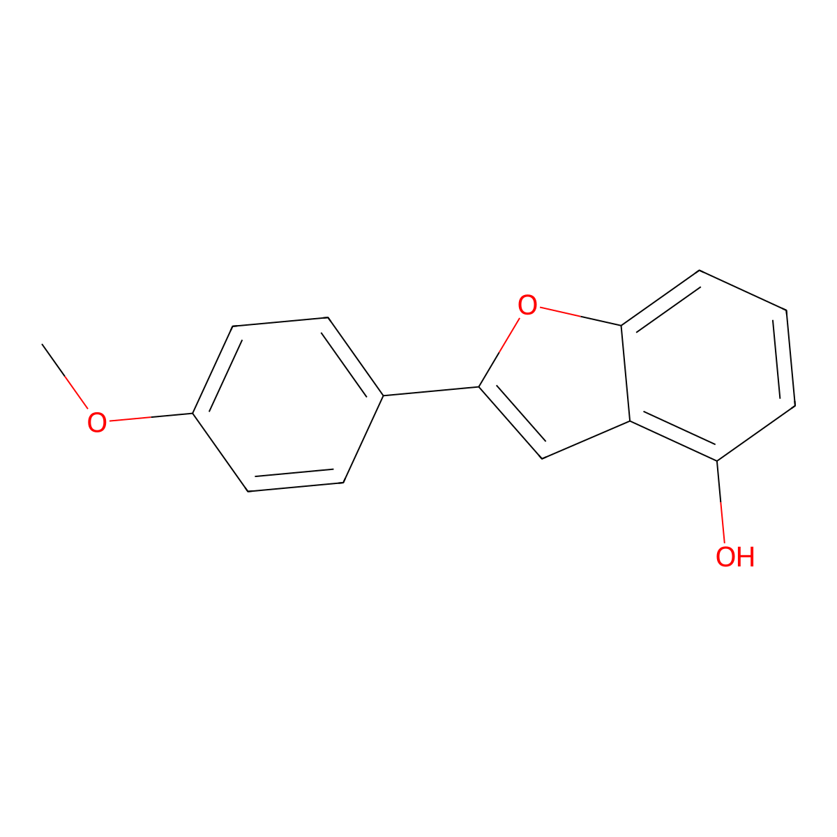 2-(4-Methoxyphenyl)benzofuran-4-OL molecular structure, CAS 1449687-99-3