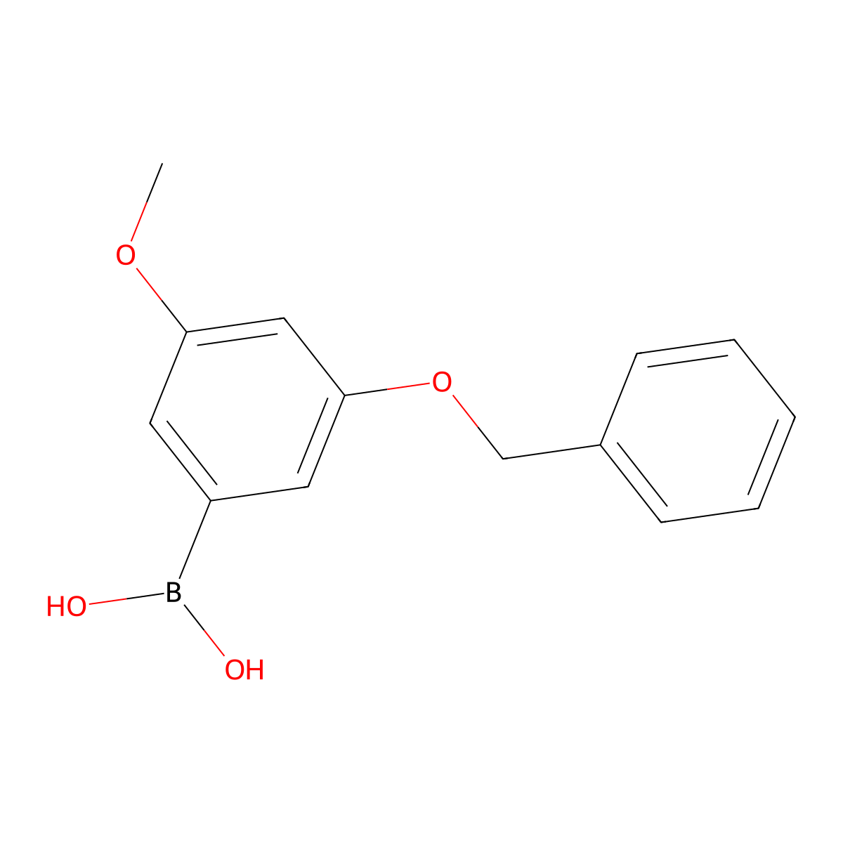 (3-(Benzyloxy)-5-methoxyphenyl)boronic acid molecular structure, CAS 1449793-85-4