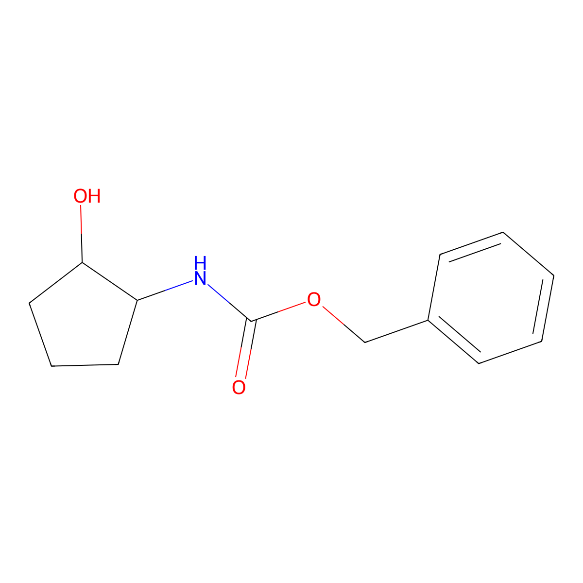 benzyl N-[(1R,2R)-2-hydroxycyclopentyl]carbamate molecular structure, CAS 144989-61-7