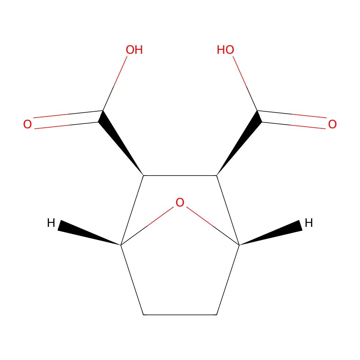Endothall molecular structure, CAS 145-73-3