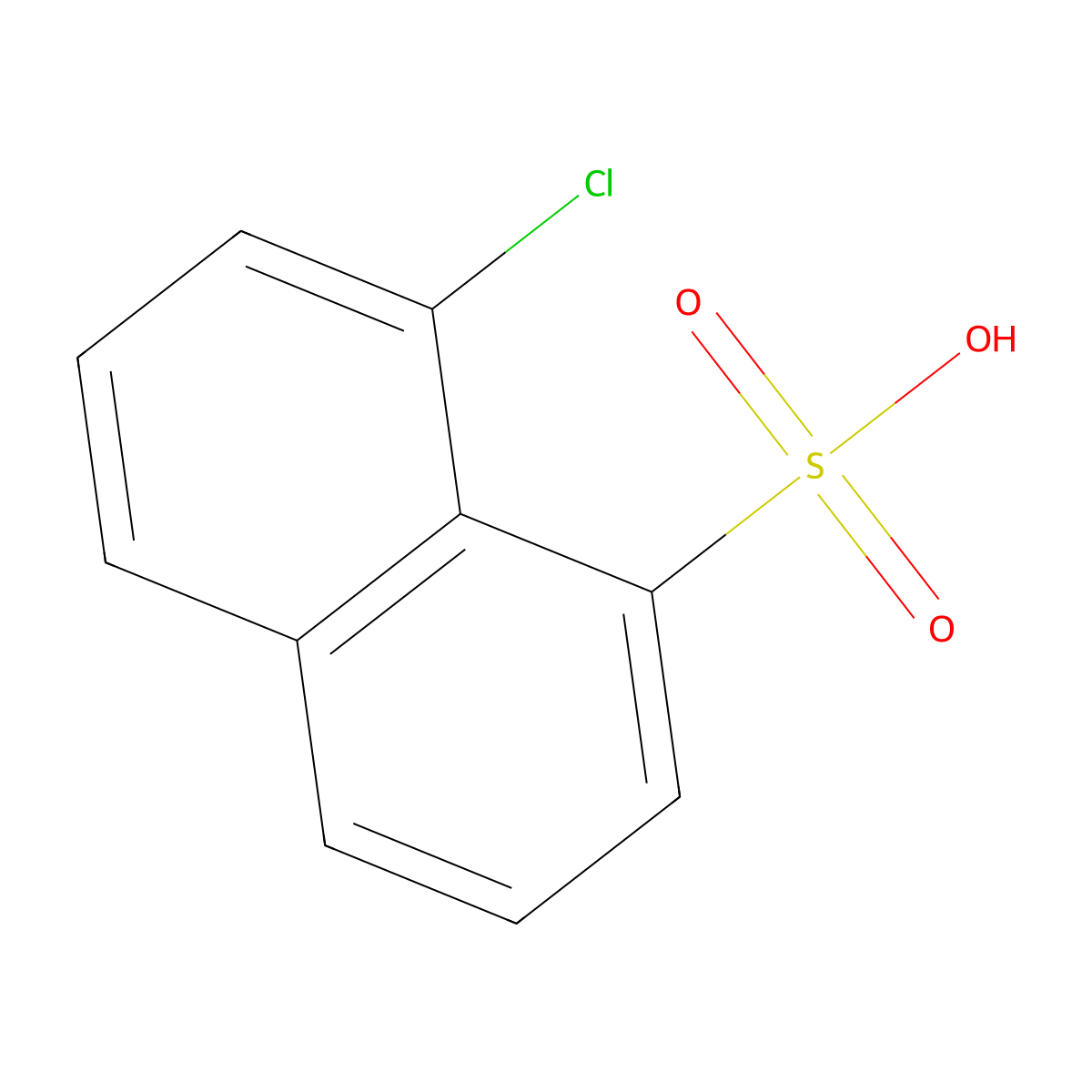 8-Chloronaphthalene-1-sulfonic acid molecular structure, CAS 145-74-4