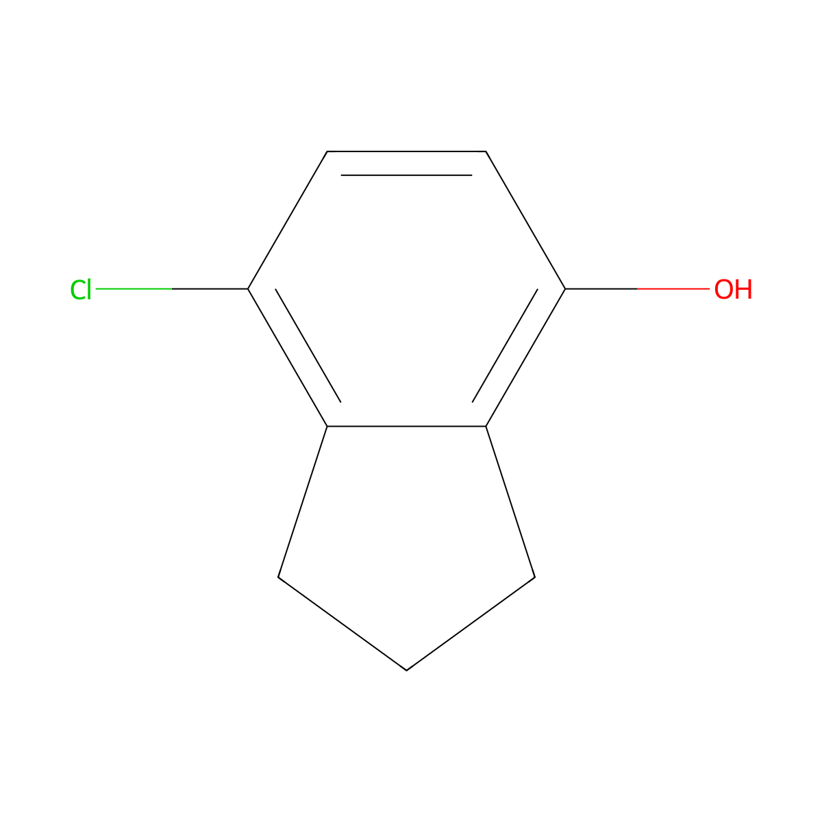 Chlorindanol molecular structure, CAS 145-94-8