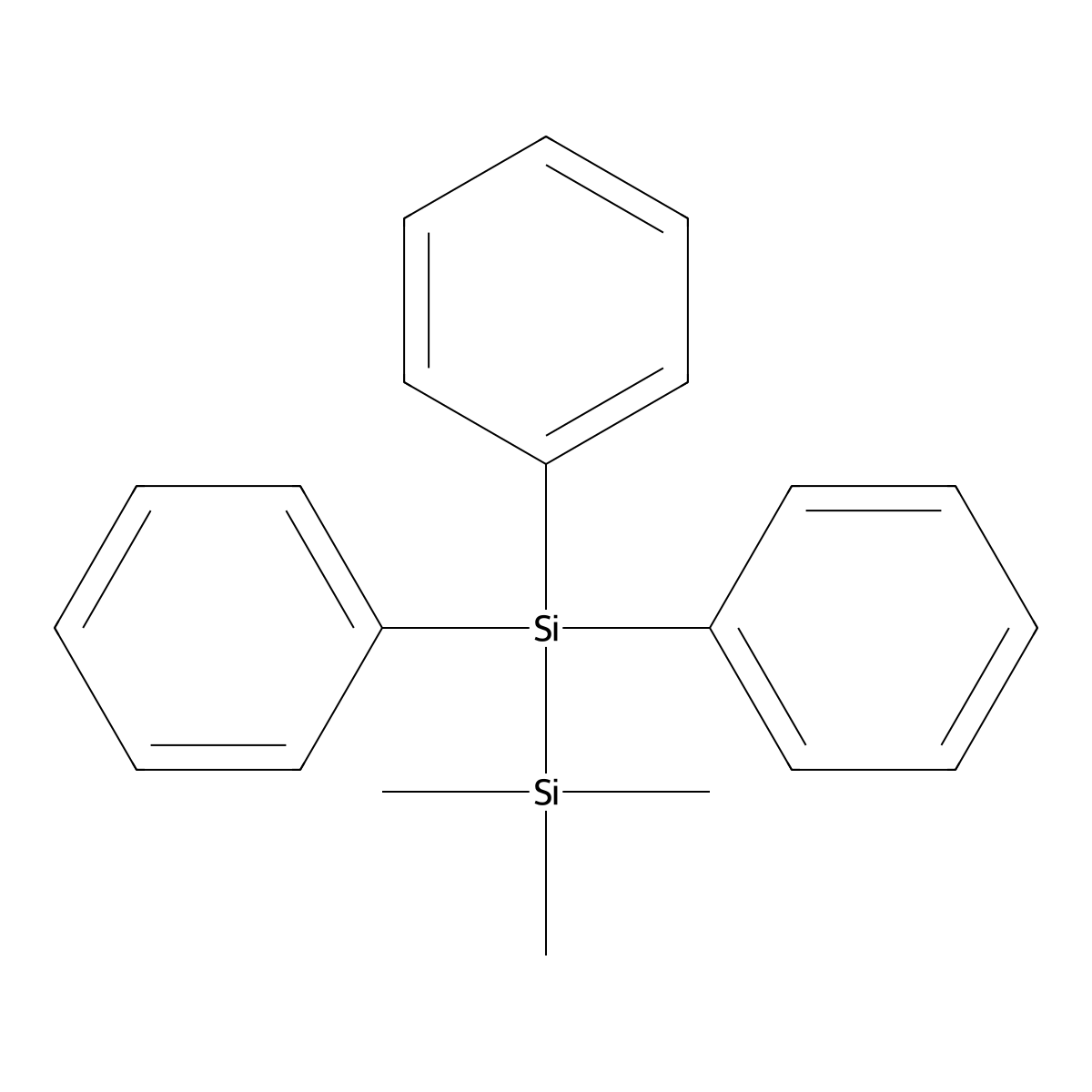 1,1,1-Trimethyl-2,2,2-triphenyldisilane molecular structure, CAS 1450-18-6