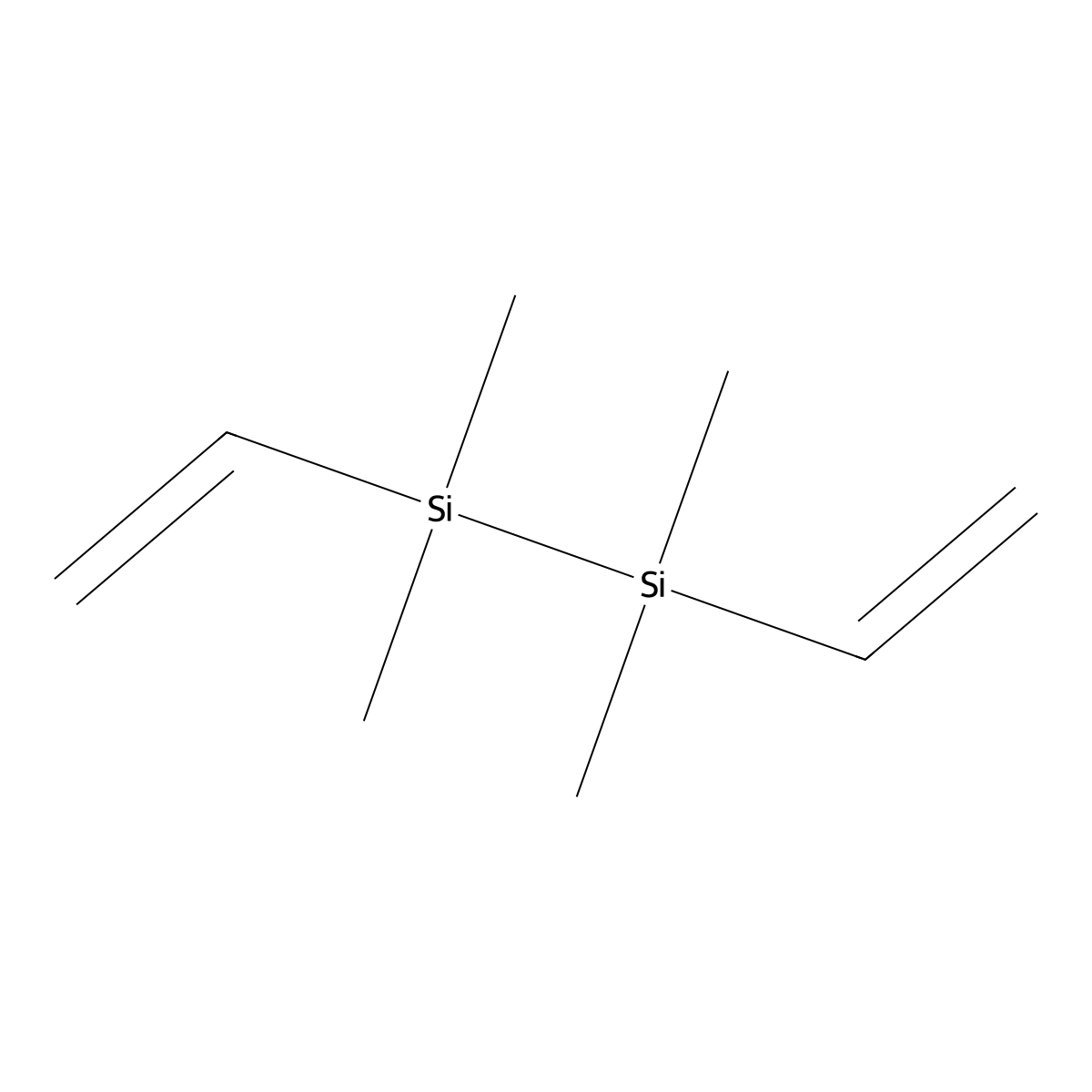 Disilane, 1,2-diethenyl-1,1,2,2-tetramethyl- molecular structure, CAS 1450-29-9